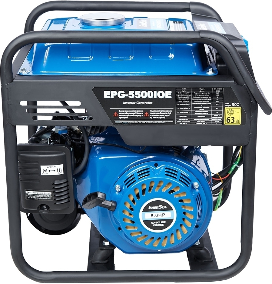 Генератор инверторный бензиновый EnerSol EPG-5500IOE 230В 5/5.5кВт (EPG-5500IOE) фото 6