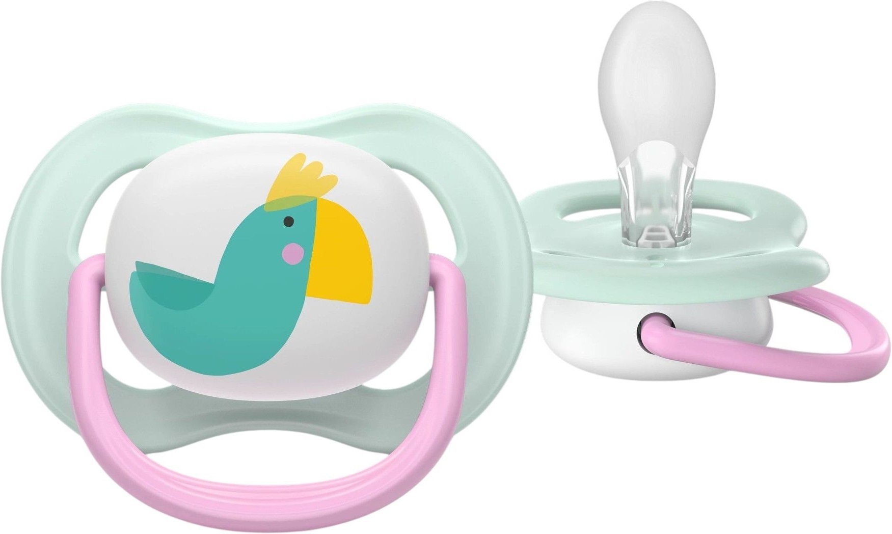 Пустушка Philips Avent Ultra Air, 0-6 міс., 2 шт., для дівчаток (SCF080/24)фото3