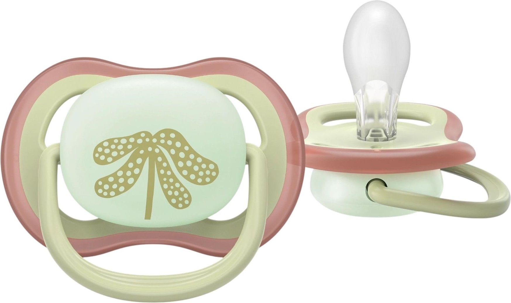 Пустышка Philips Avent Ultra Air Ночная, 6-18 мес., 2шт, унисекс. (SCF376/31) фото 4