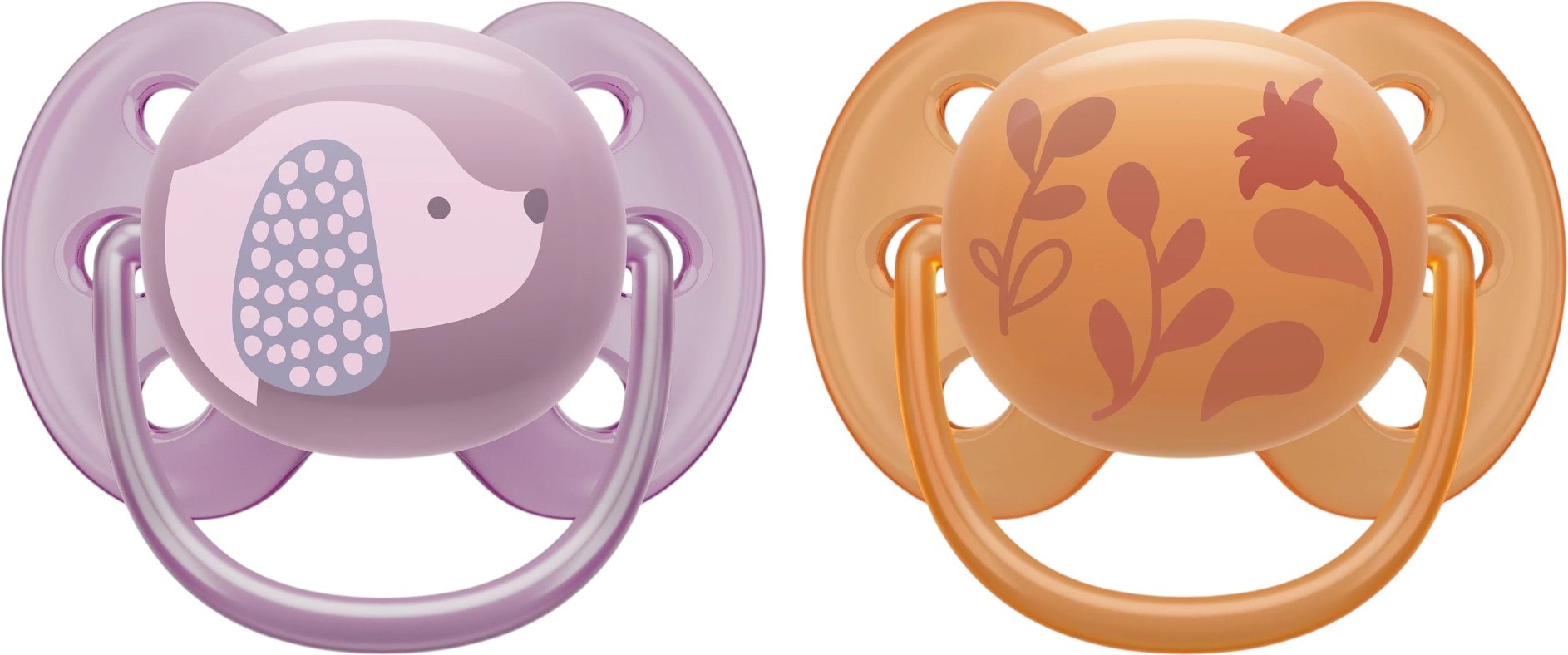 Пустушка Philips Avent Ultra Soft, 6-18 міс., для дівчаток, 2 шт. (SCF091/18)фото2