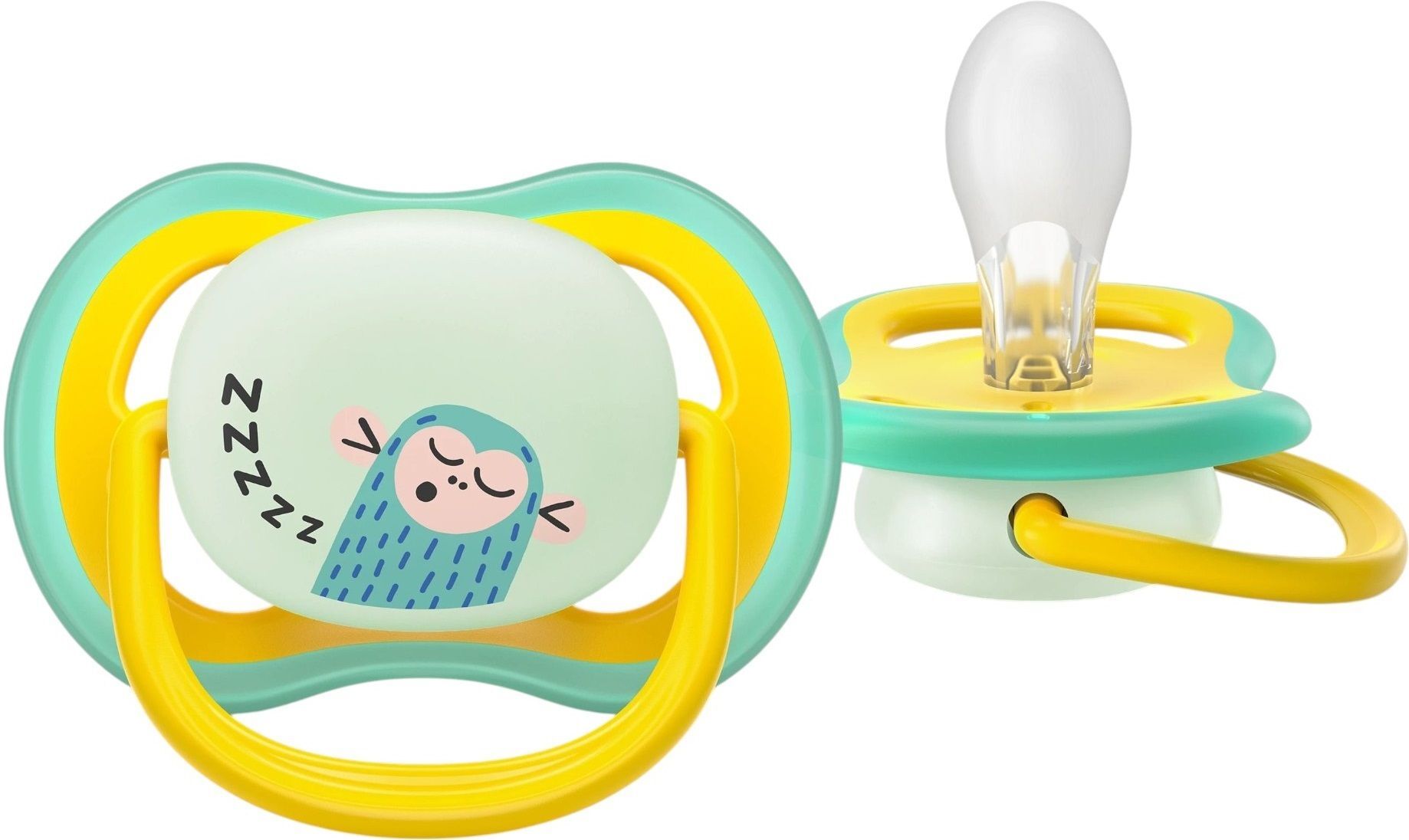 Пустышка Philips Avent Ultra Air, Ночная 18+ мес., унисекс, 2 шт. (SCF376/32) фото 3