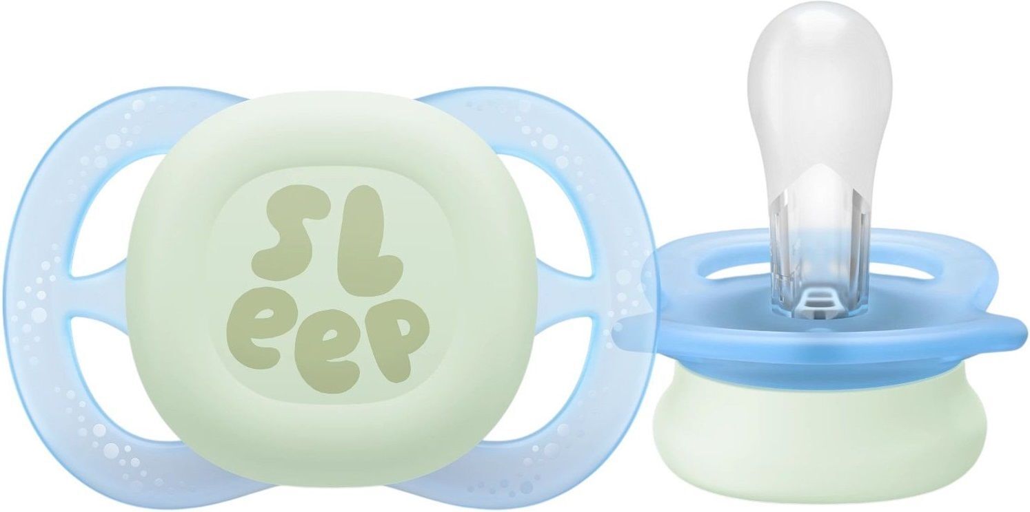 Пустышка Philips Avent Ultra Start, 0М+, для младенцев, ночная, 2 шт., унисекс (SCF075/18) фото 3