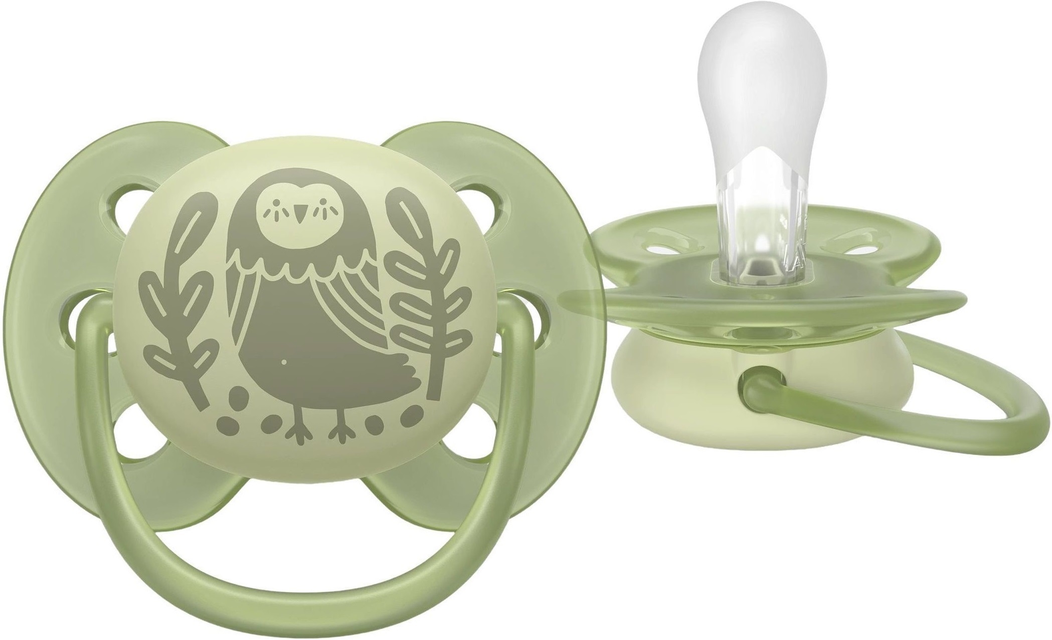 Пустышка Philips Avent Ultra Soft, 6-18 мес., унисекс, 2 шт. (SCF091/46) фото 3