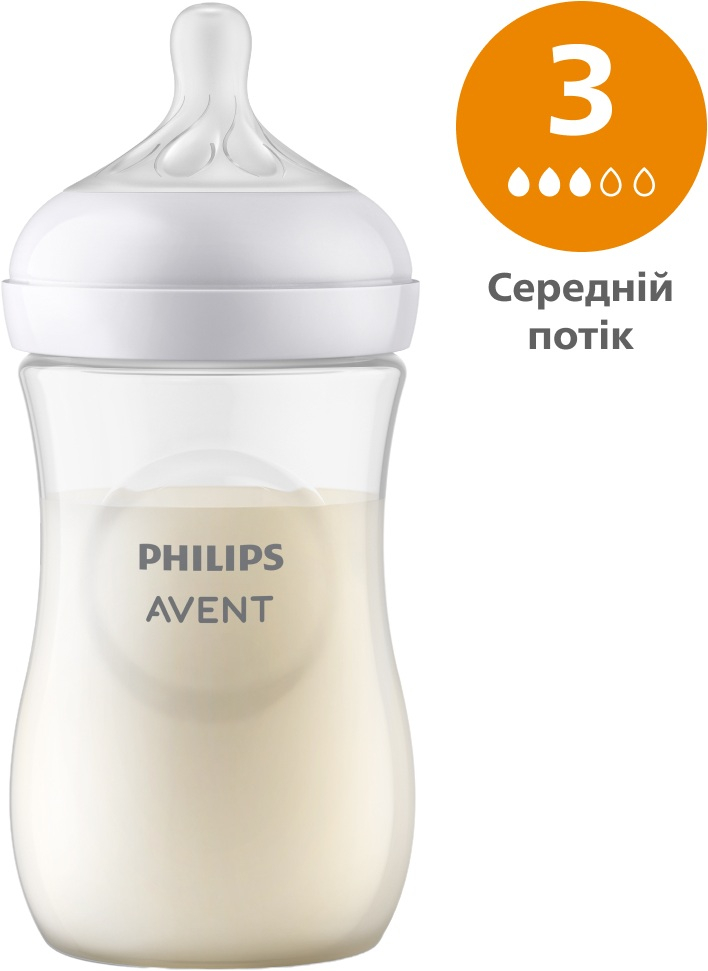 Бутылочка для кормления Philips Avent Natural Природный поток, 260мл, (SCY903/01) фото 