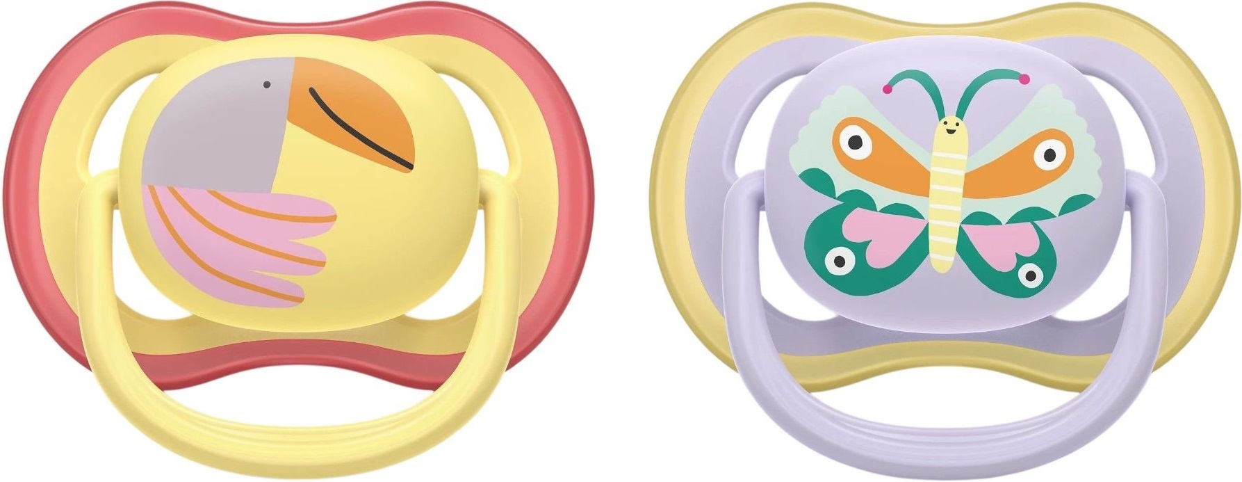 Пустышка Philips Avent Ultra Air, 0-6 мес., 2 шт, для девочек (SCF087/04) фото 2