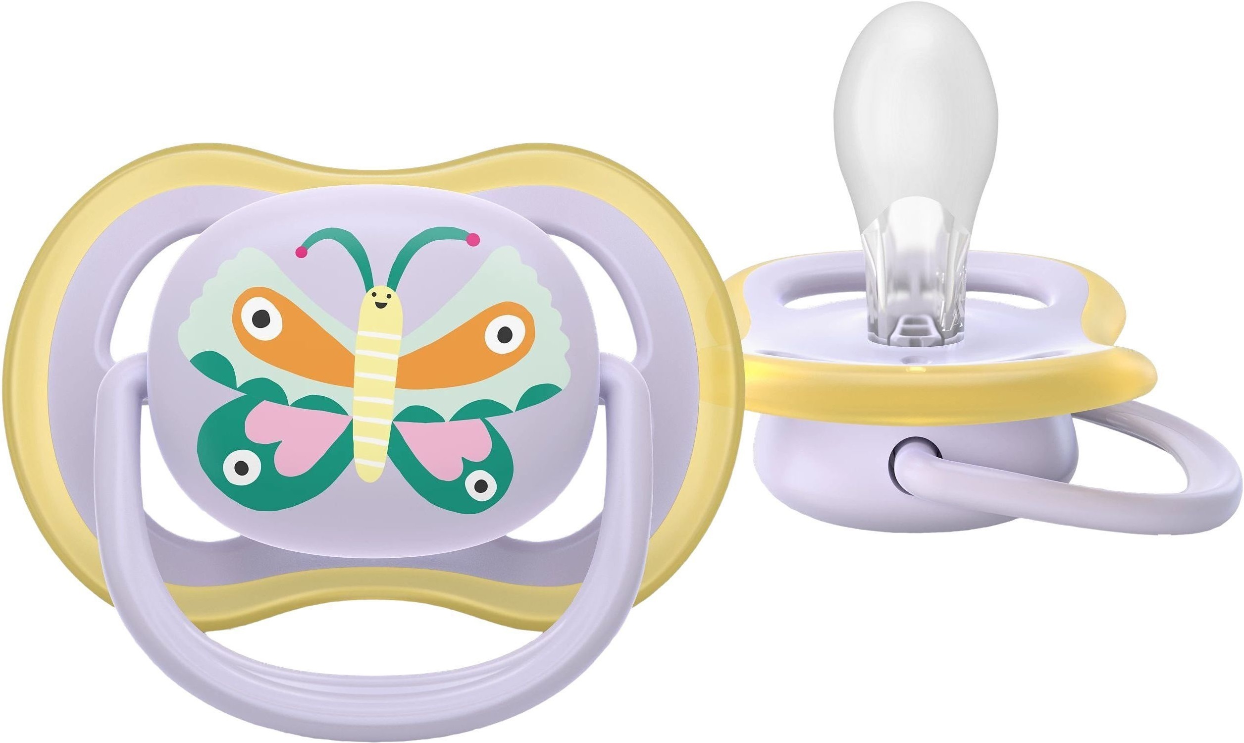 Пустышка Philips Avent Ultra Air, 0-6 мес., 2 шт, для девочек (SCF087/04) фото 4