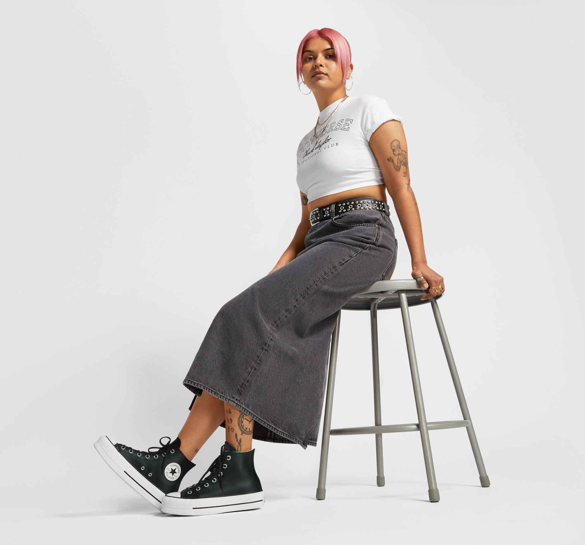 Кеды женские Converse Ctas Lift Hi 561675C 37.5 ( 7 US) черные фото 9