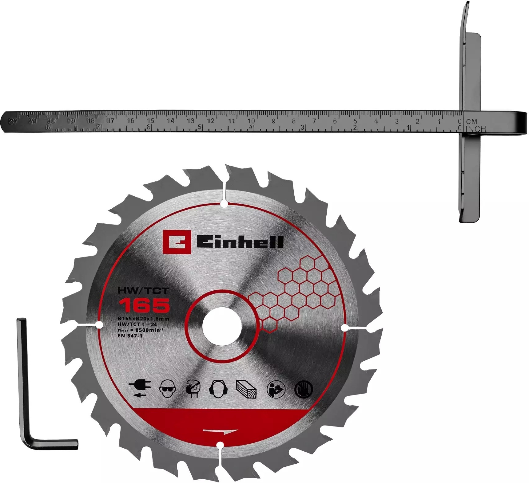 Пила дискова акумуляторна Einhell TE-CS 18/165-2 Li - Solo (без АКБ та ЗП), (4331230)фото