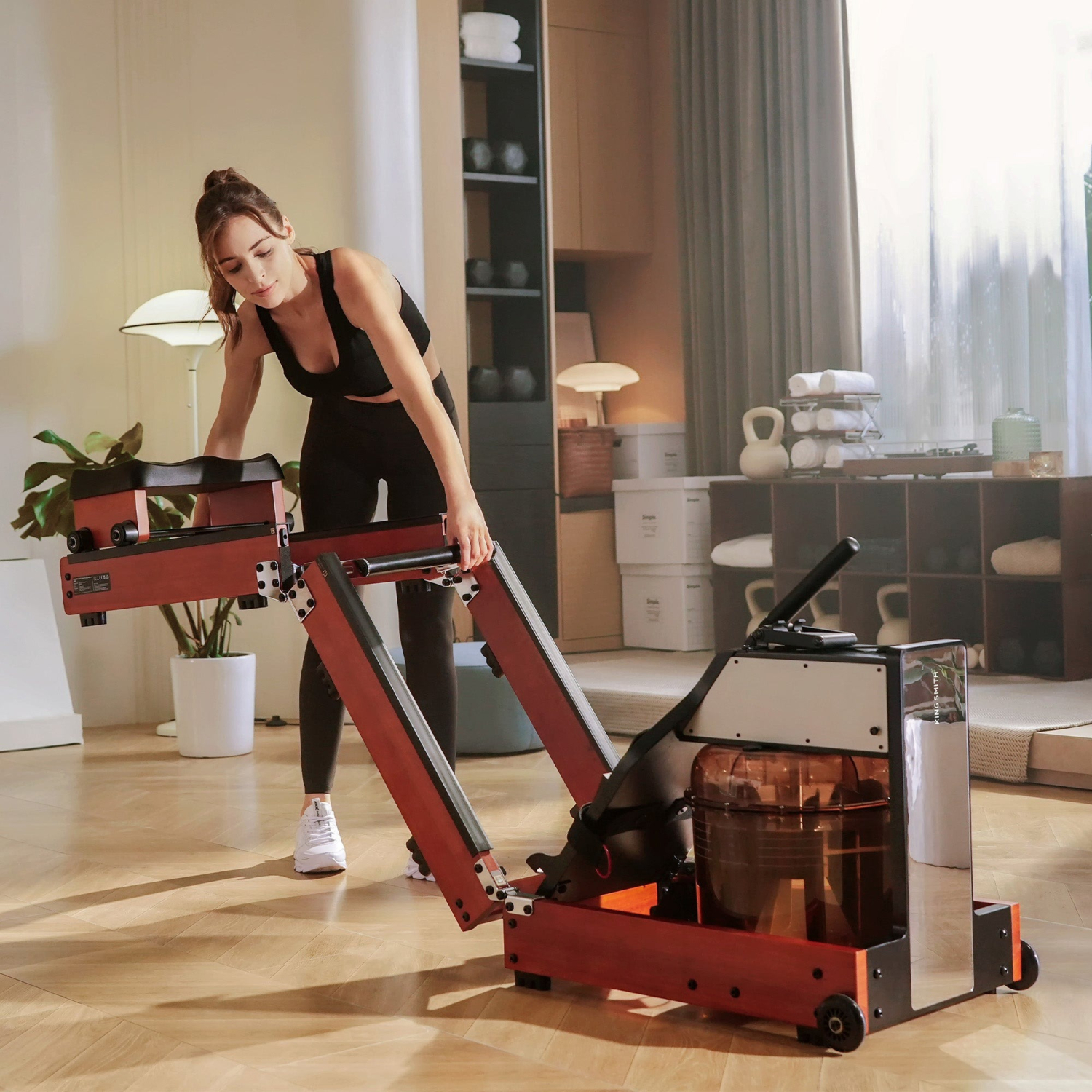 Гребний тренажер KingSmith WM10 RMWM10F (WM10_RED_OAK)фото