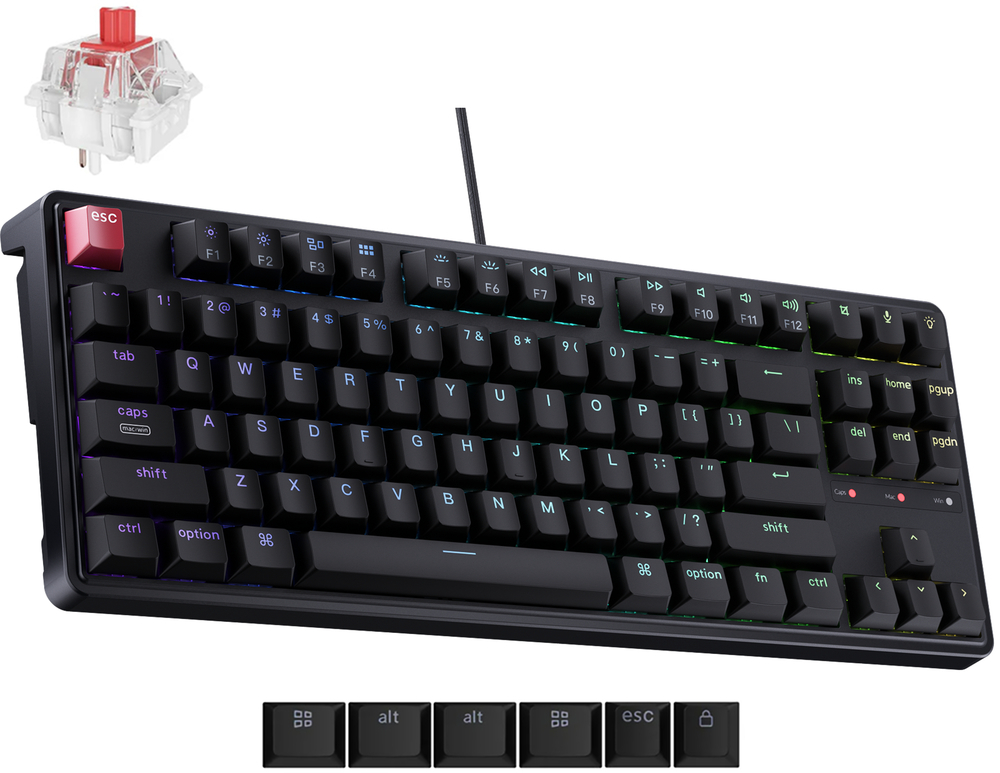 Клавіатура Keychron C3 Pro USB-A EN/UKR Black (C3P-H1-UA)фото4