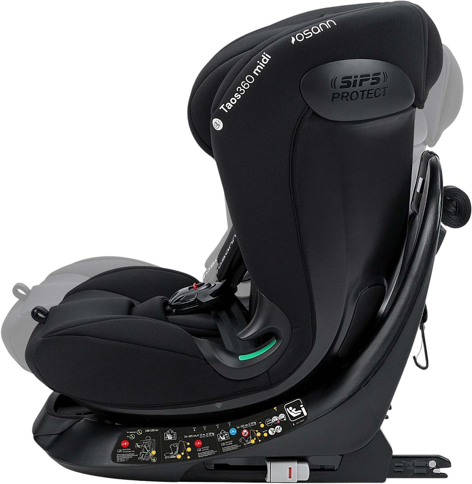 Автокрісло Osann Taos360 midi i-Size Black (102-332-05)фото7