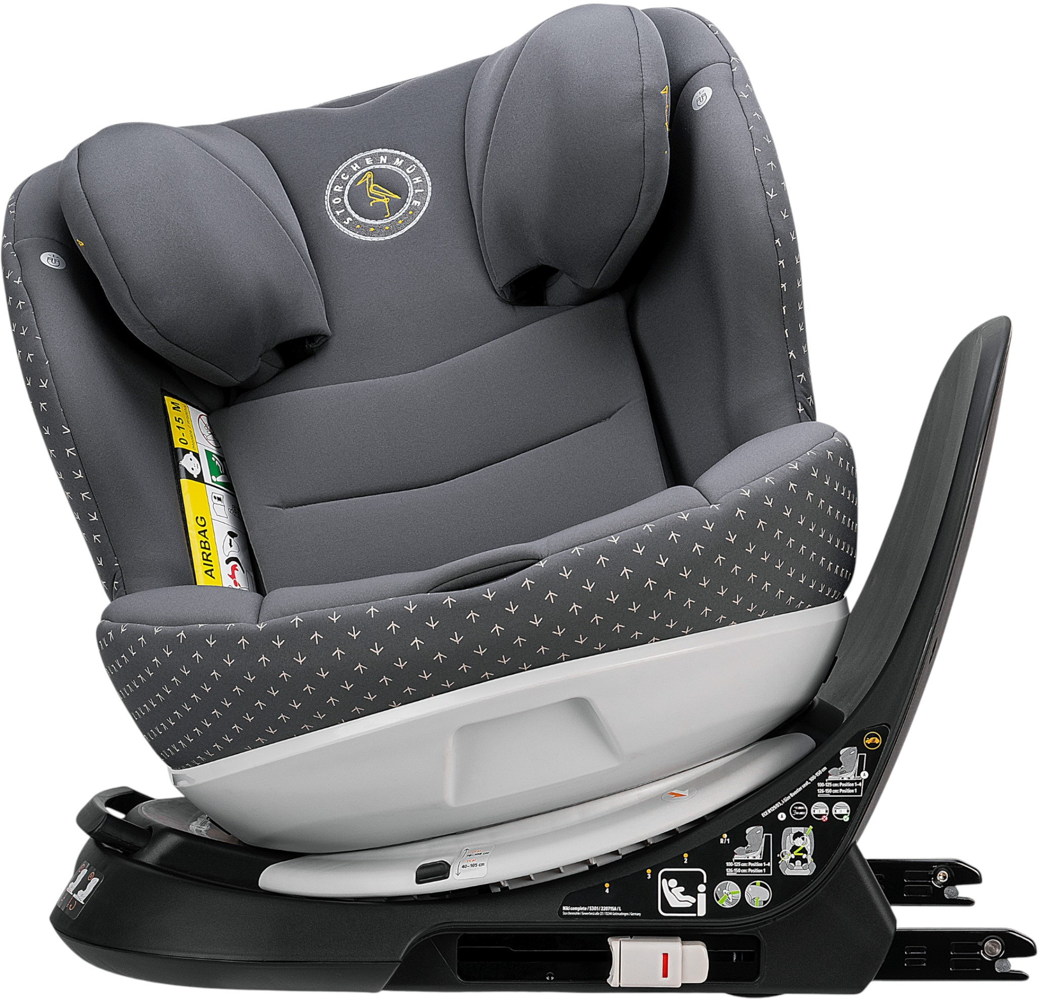 Автокресло Storchenmuhle Niki complete i-Size Asphalt (108-275-306) фото 