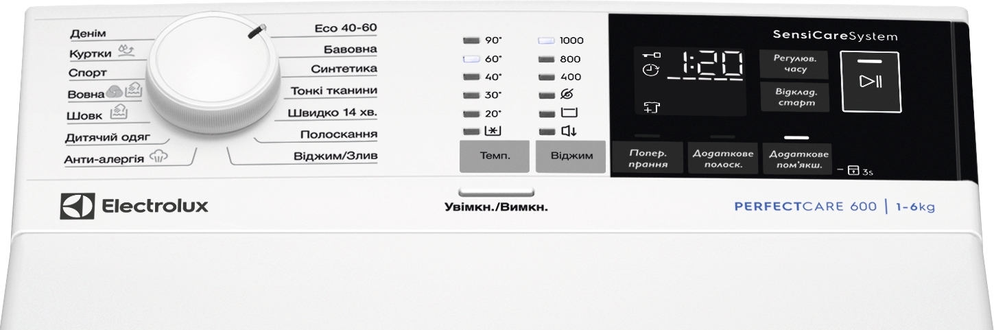 Вертикальна пральна машина Electrolux EW6T406Uфото2