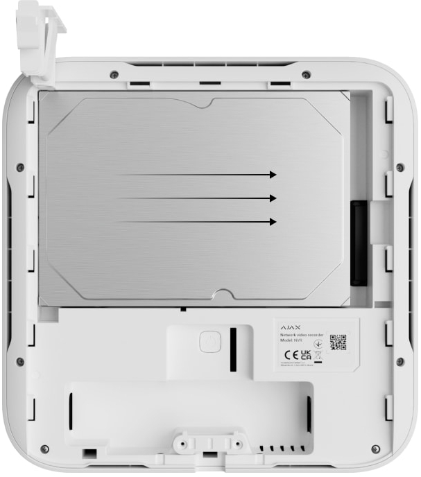 Сетевой видеорегистратор Ajax NVR DC white, 8 каналов, 12V, белый (000055792) фото 3