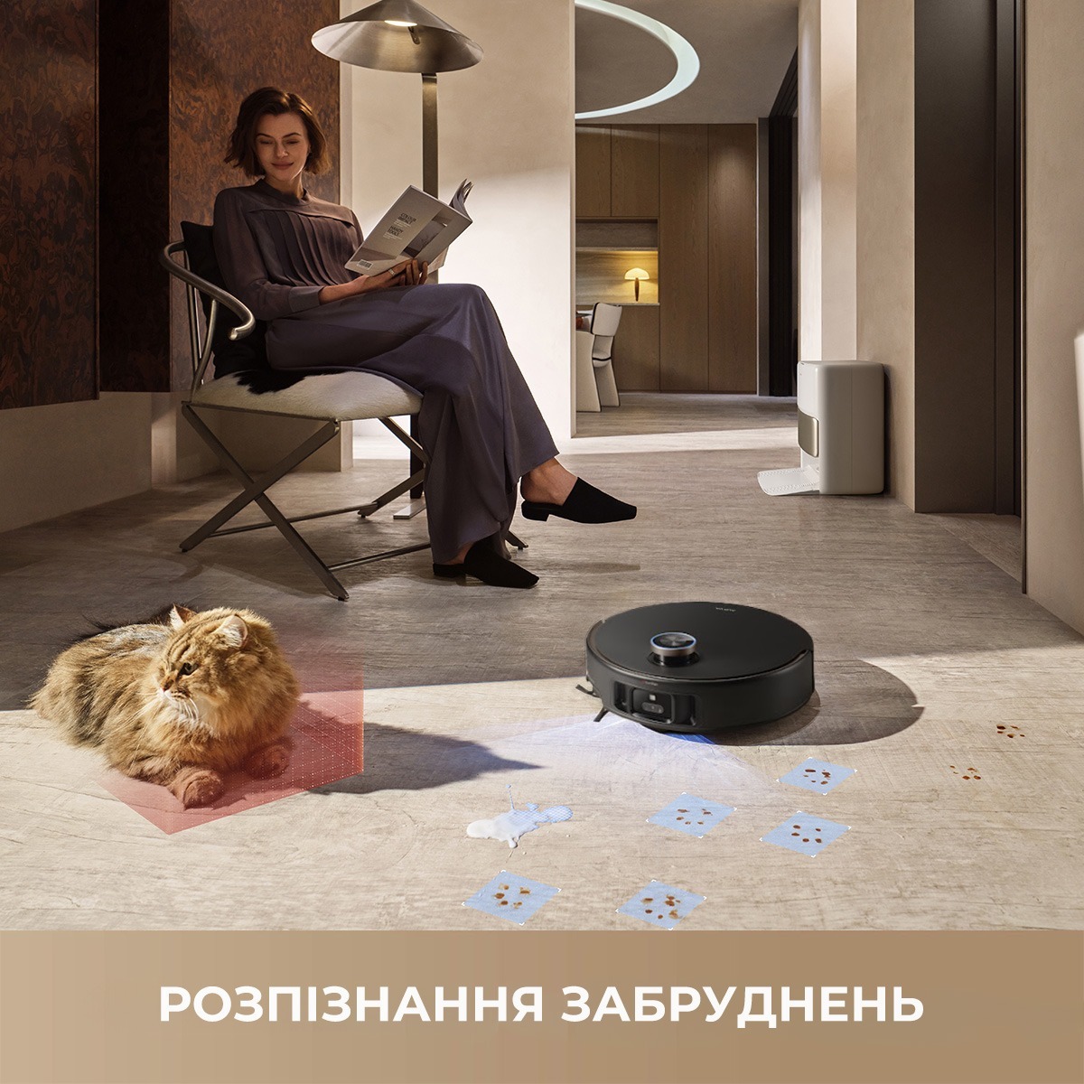 Робот-пылесос Mova V50 Ultra Complete Black EUA (RLV72LE-1-bl) фото 12