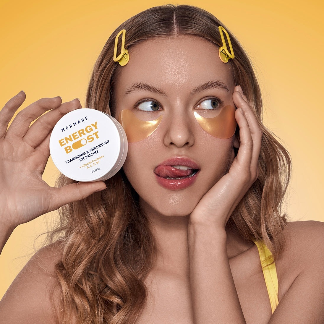 Вітамінізовані гідрогелеві патчі під очі Mermade Vitamin complex A, E, C, B5 60 штфото5