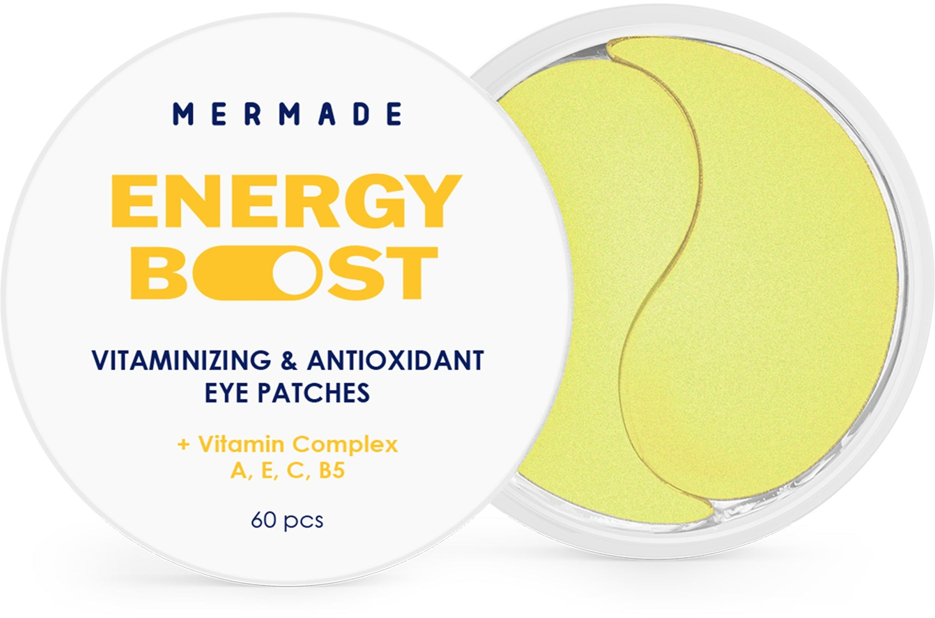 Вітамінізовані гідрогелеві патчі під очі Mermade Vitamin complex A, E, C, B5 60 штфото2