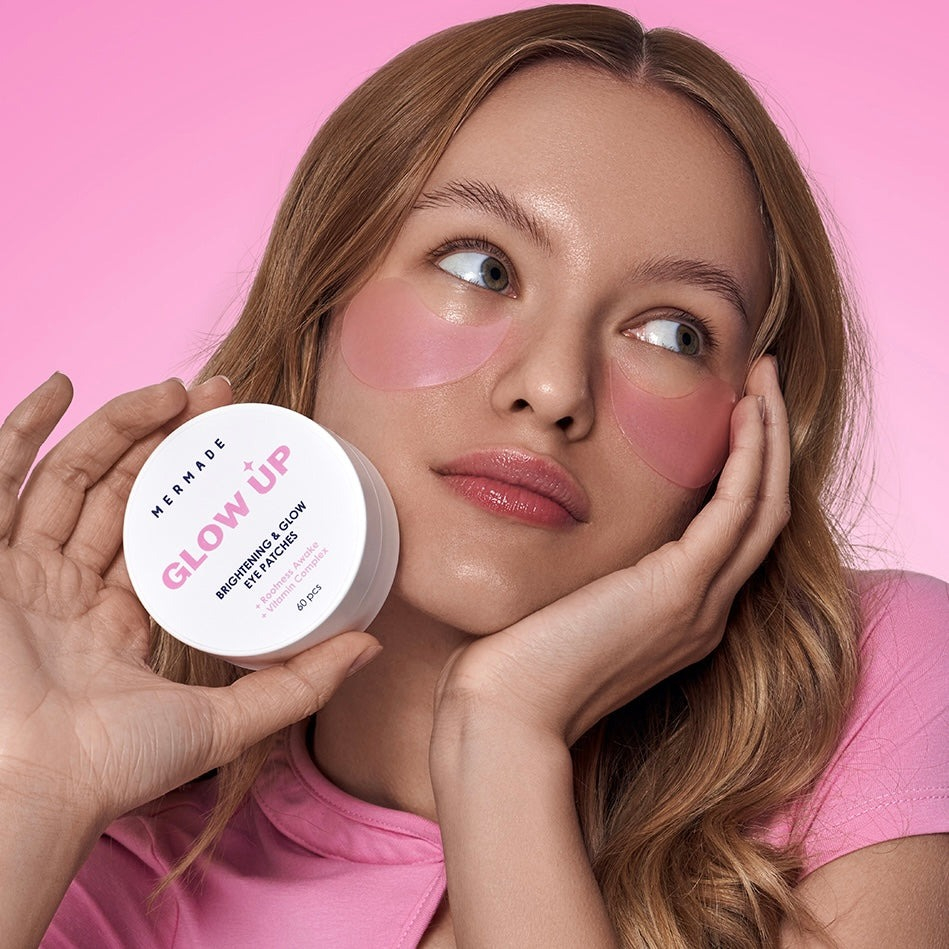 Освітлючі гідрогелеві патчі під очі Mermade Silk protein &amp; Mono- and Disaccharies complex 60 штфото