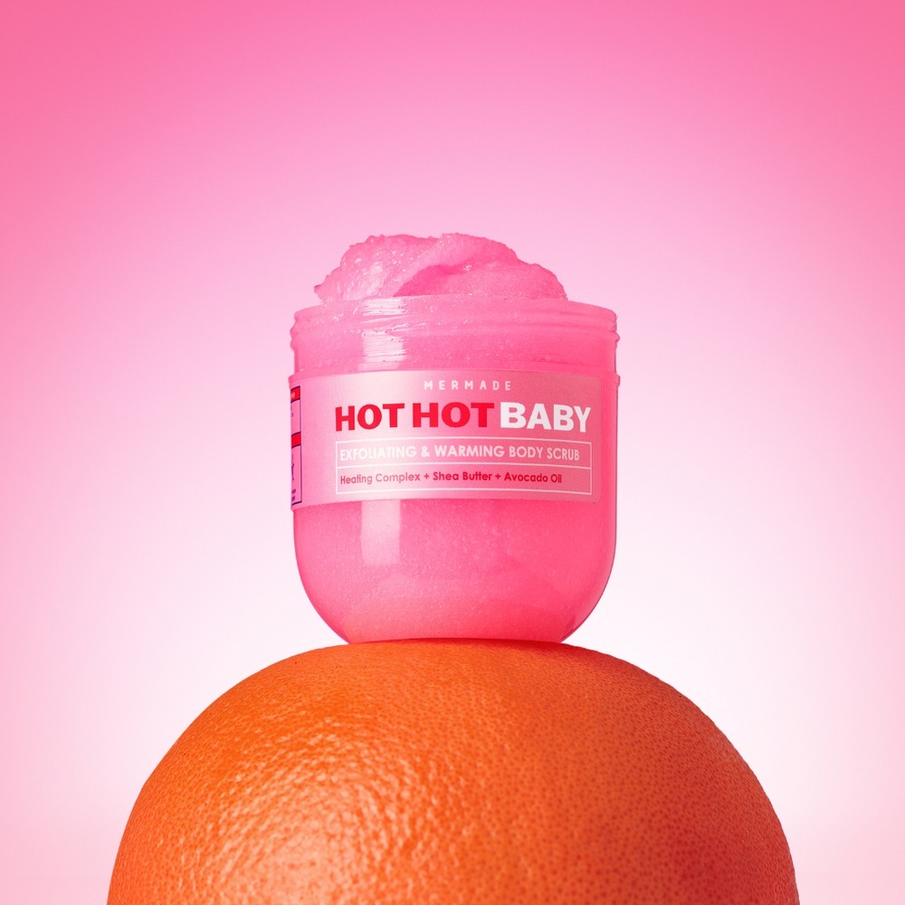 Лимфодренажный скраб для тела с разогревающим эффектом Mermade Hot Hot Baby 250 г фото 