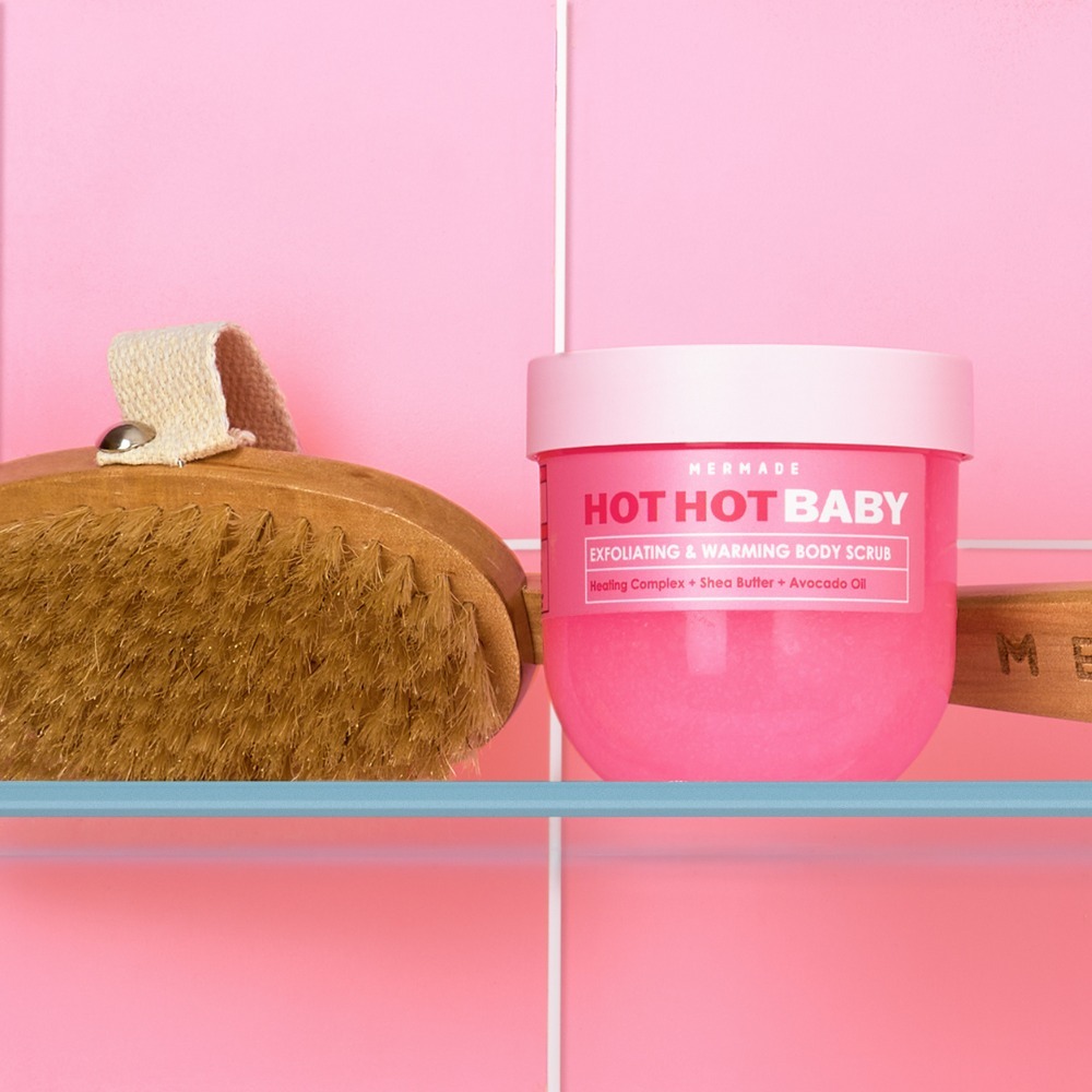 Лимфодренажный скраб для тела с разогревающим эффектом Mermade Hot Hot Baby 250 г фото 