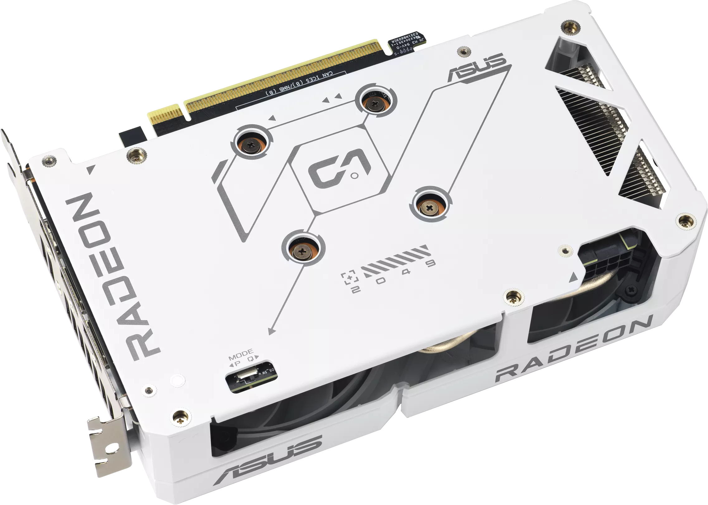 Видеокарта ASUS Radeon RX 9060 XT 16GB GDDR6 DUAL RX9060XT 16G WHITE (90YV0LG3-M0NA00) фото 7