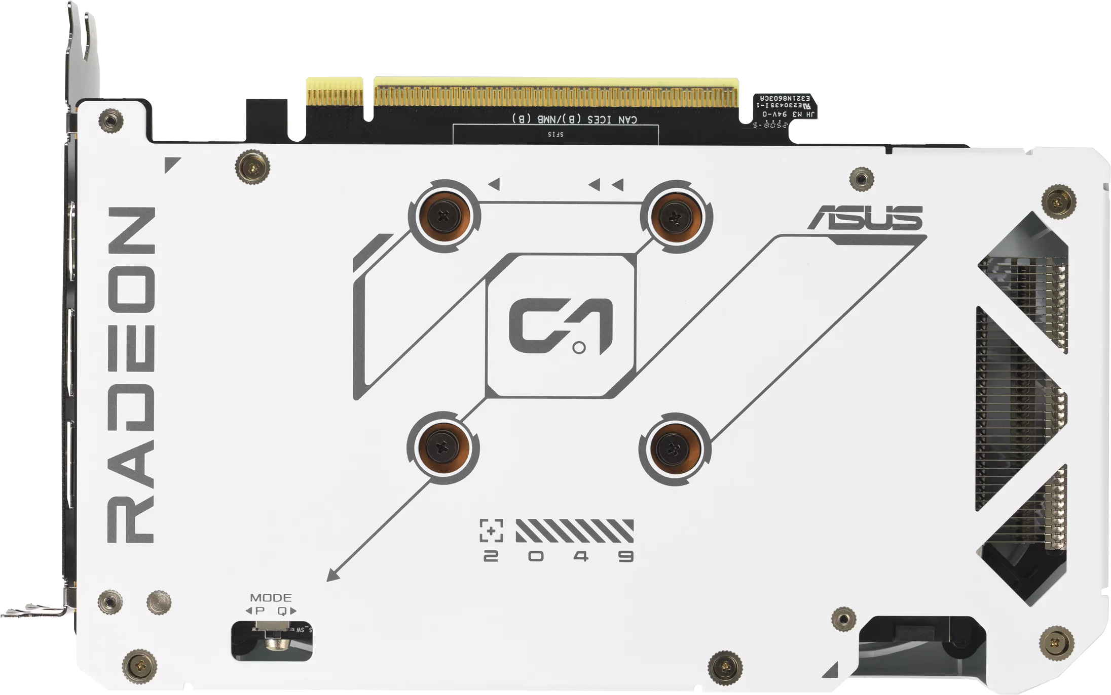 Видеокарта ASUS Radeon RX 9060 XT 16GB GDDR6 DUAL RX9060XT 16G WHITE (90YV0LG3-M0NA00) фото 6