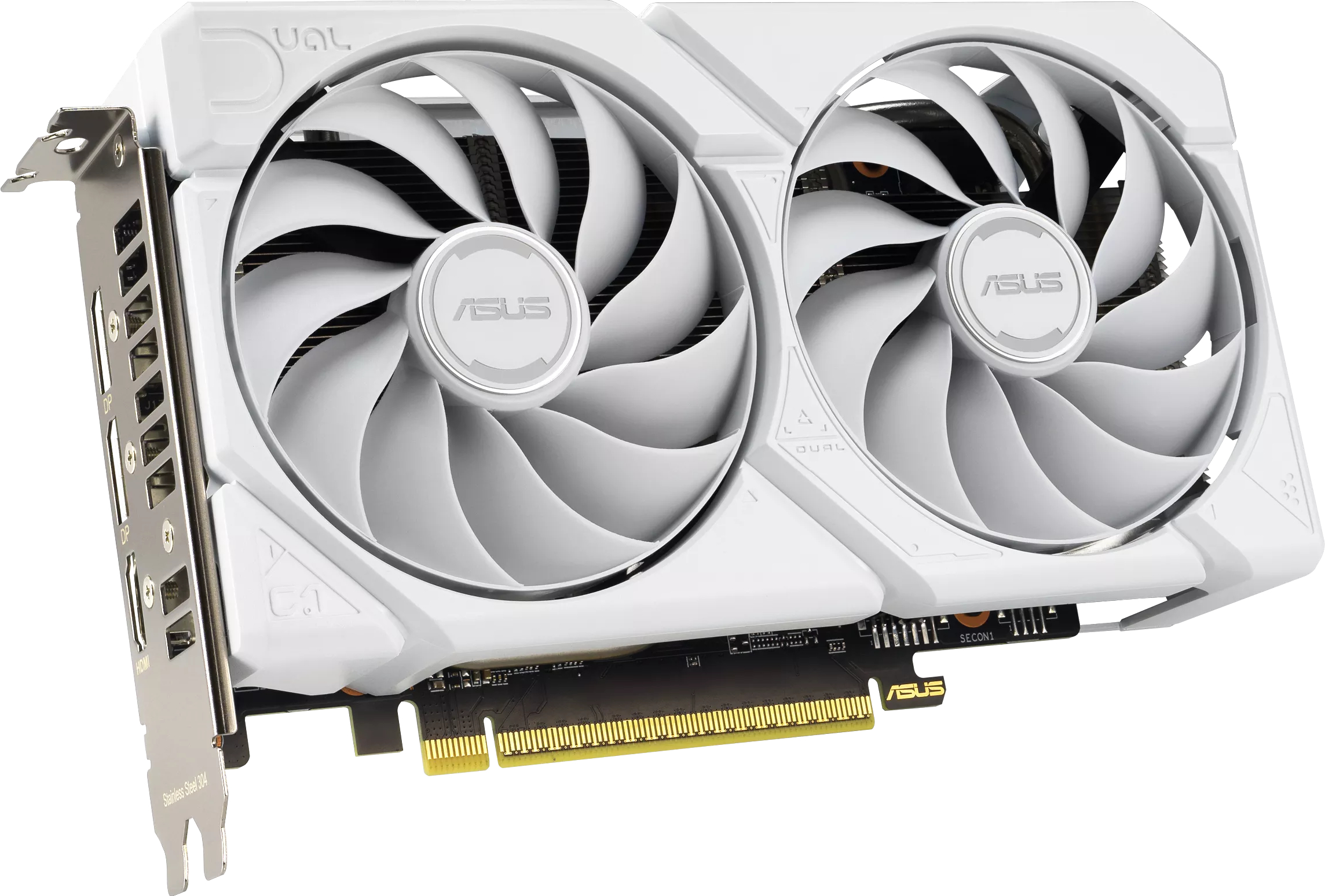 Видеокарта ASUS Radeon RX 9060 XT 16GB GDDR6 DUAL RX9060XT 16G WHITE (90YV0LG3-M0NA00) фото 2