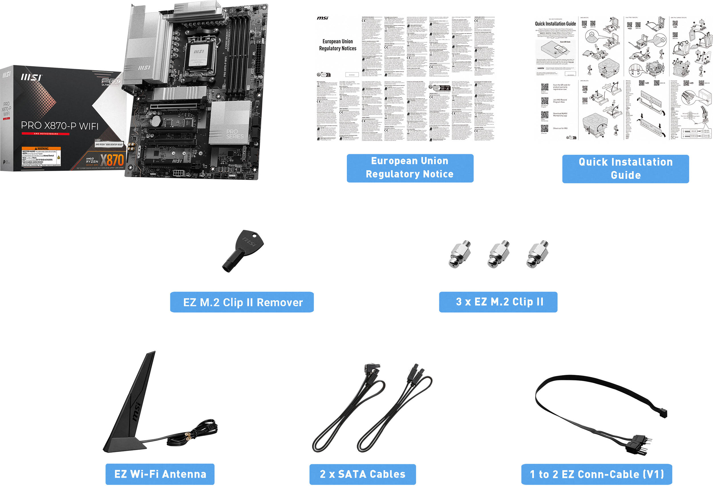 Материнська плата MSI X870 SAM5 ATX PRO X870-P WIFI MSI (PRO_X870-P_WIFI)фото7