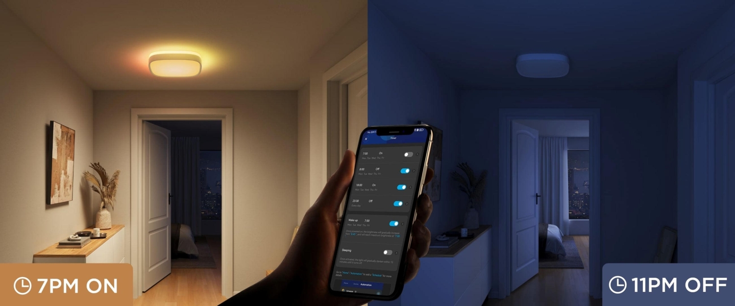 Світильник стельовий Govee Smart Square Ceiling Light 30cm, білий (H80A4C01)фото