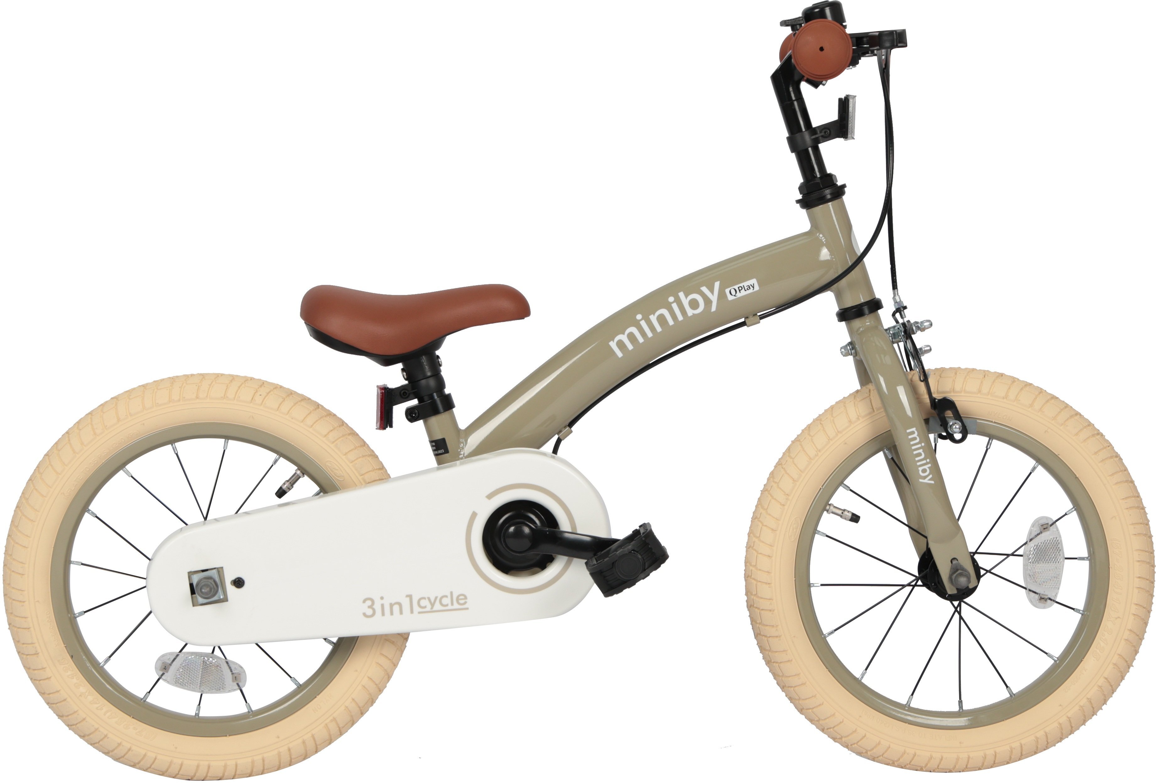 Велосипед - беговел Miniby 3в1/14" Grey-Green (CB01MiniBy14GreyGreen) фото 4