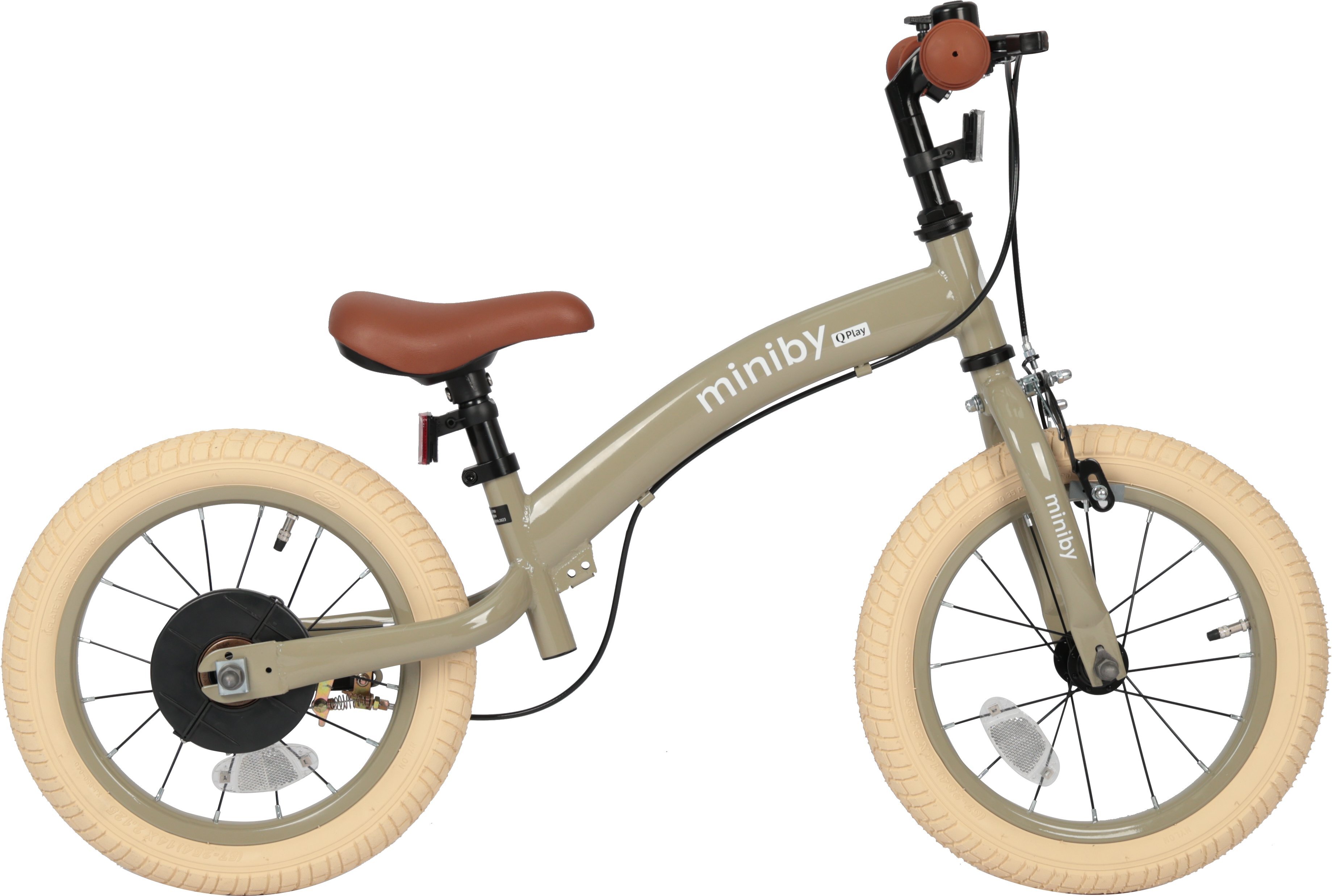 Велосипед - беговел Miniby 3в1/14" Grey-Green (CB01MiniBy14GreyGreen) фото 6