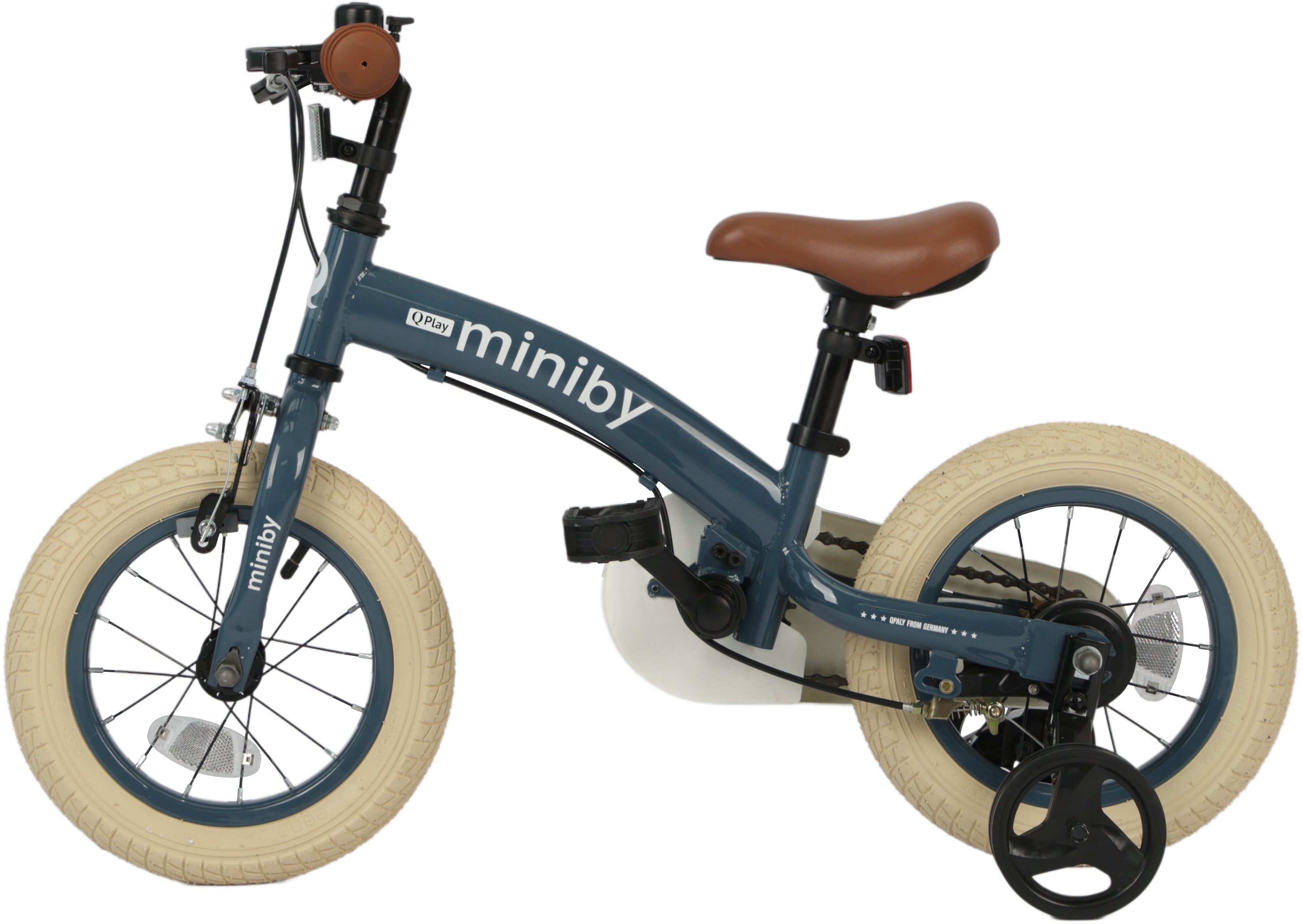 Велосипед - беговел Miniby 3в1/12" Grey-Blue (CB02MiniBy12Grey-Blue) фото 2