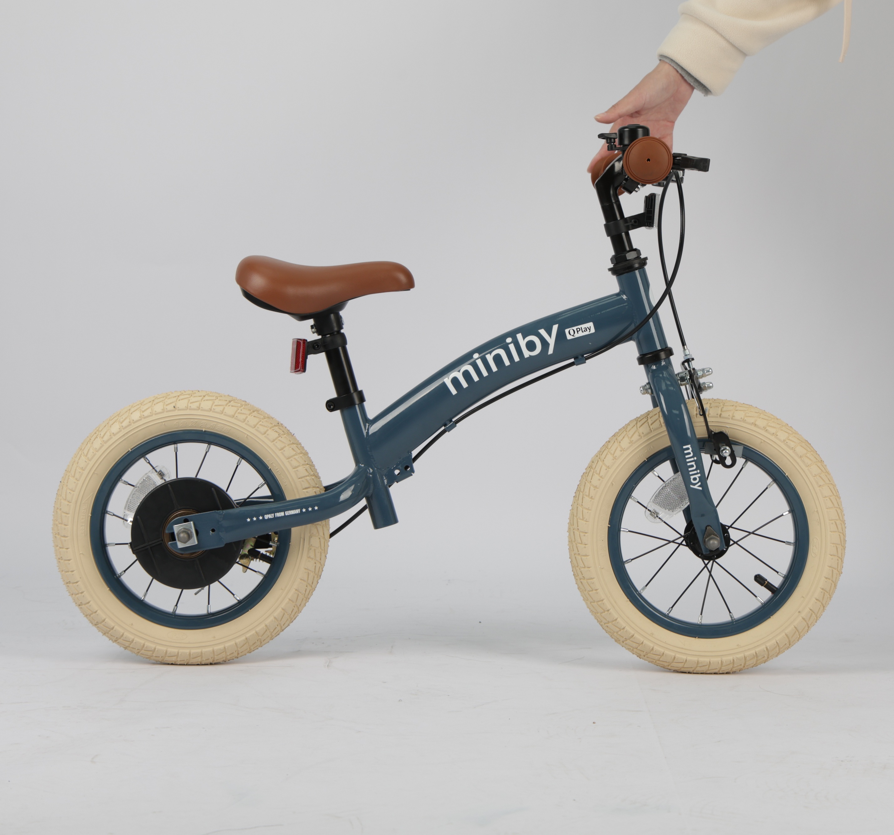 Велосипед - беговел Miniby 3в1/12" Grey-Blue (CB02MiniBy12Grey-Blue) фото 9