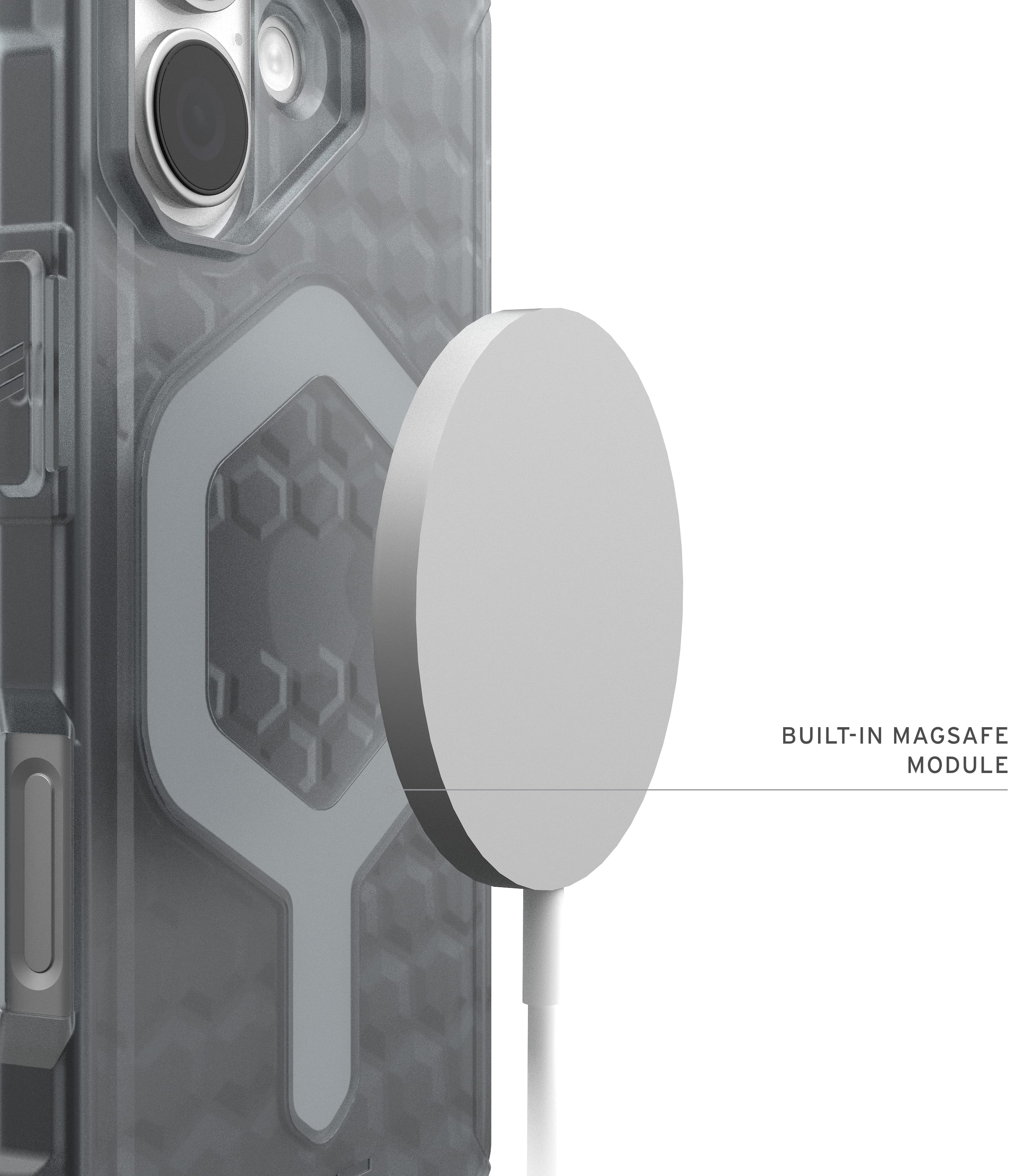Чехол UAG для Apple iPhone 17, Essential Armor MagSafe, Ash (114542113131) фото 7