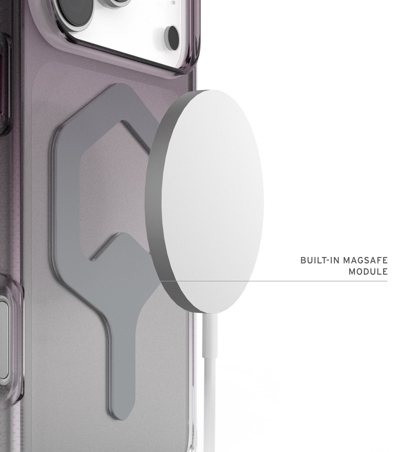 Чохол UAG для Apple iPhone 17 Pro Max, Plyo MagSafe, Black/Clear Ombre (11453011404G)фото