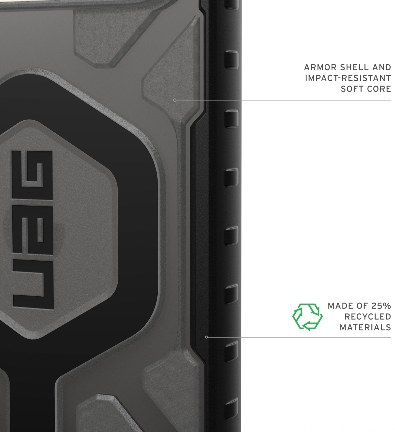 Чохол UAG для Google Pixel 10 Pro XL, Pathfinder Clear MagSafe, Ash (614470113140)фото