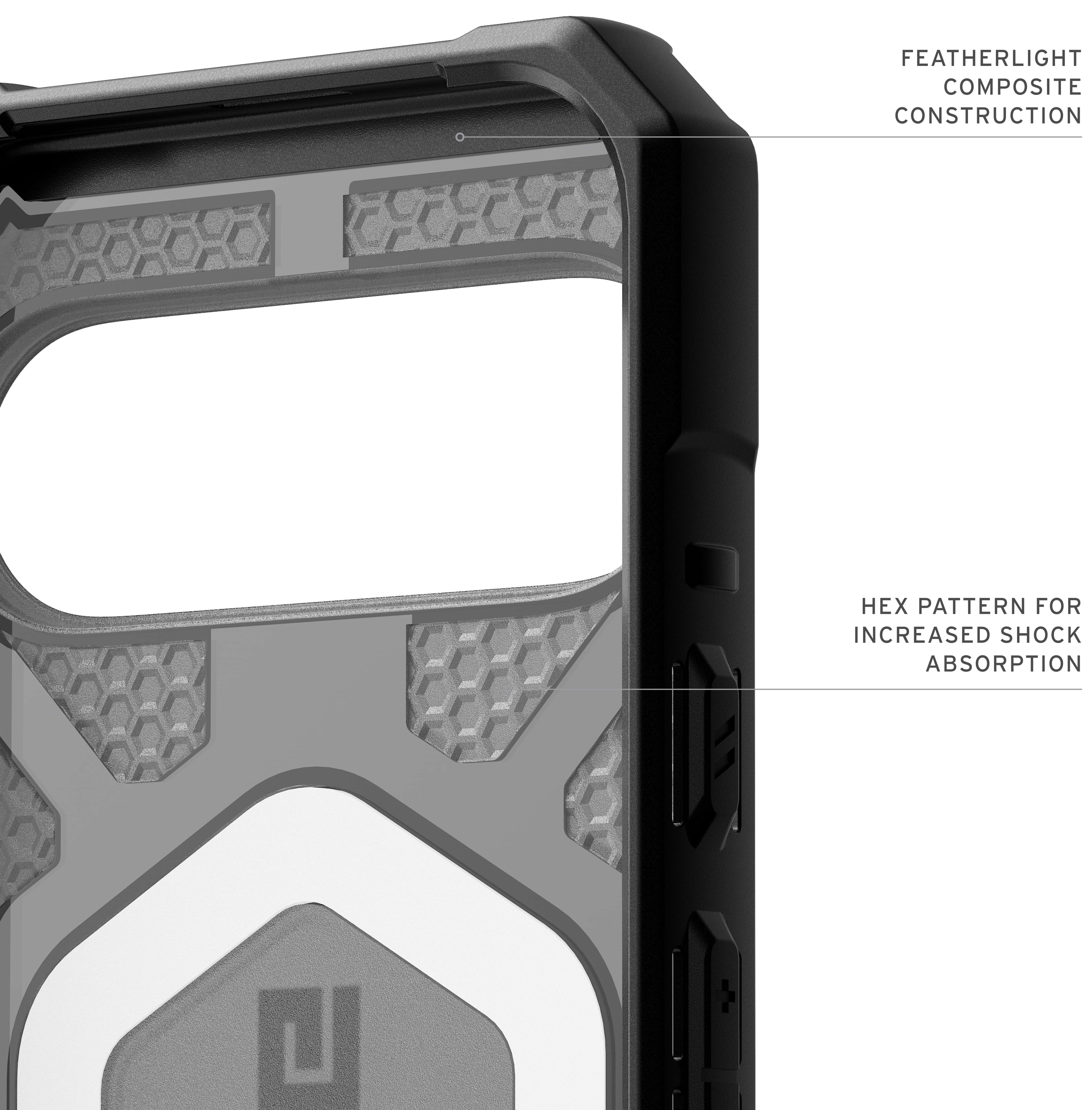 Чохол UAG для Google Pixel 10 Pro XL, Pathfinder Clear MagSafe, Ash (614470113140)фото8