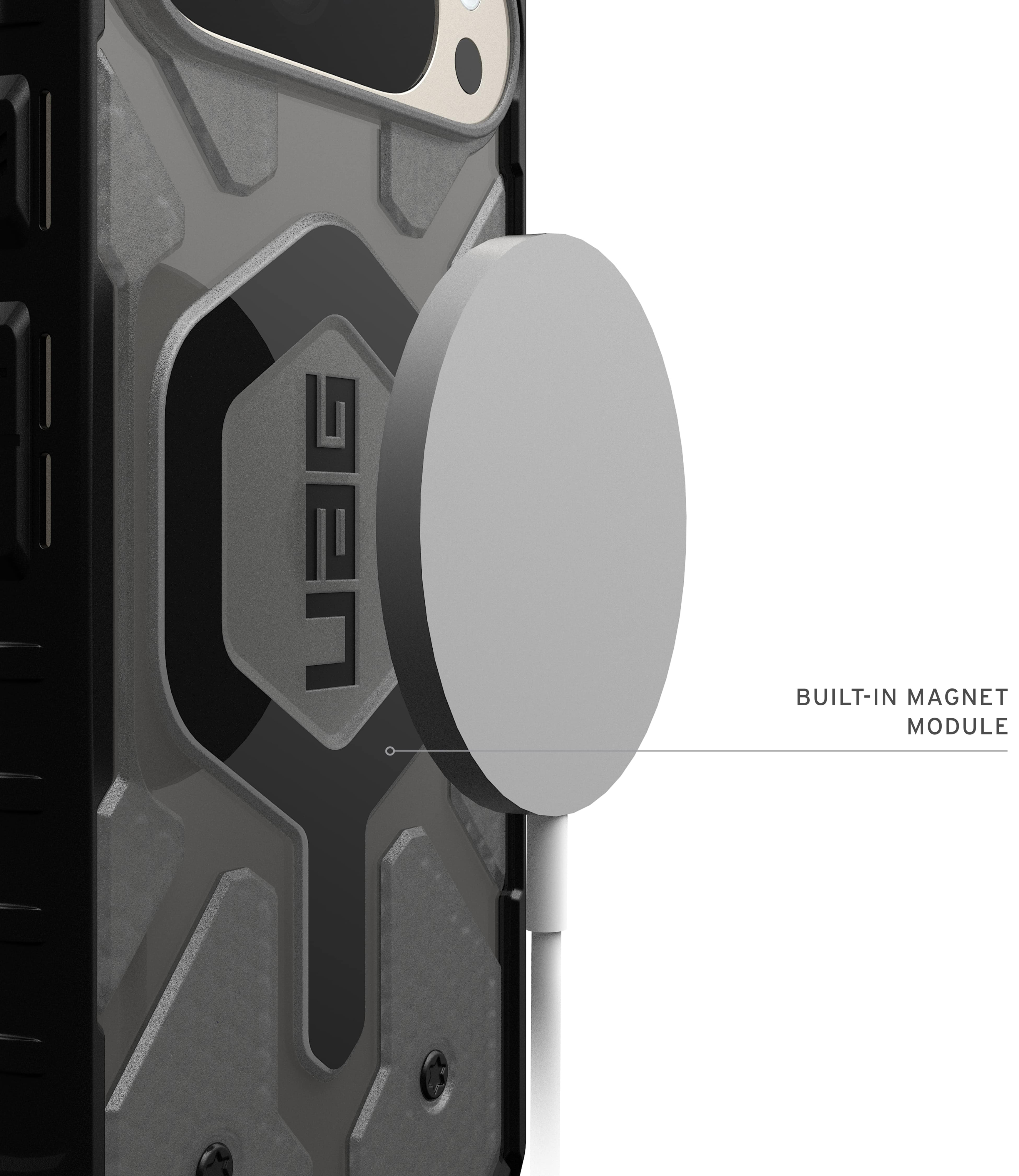 Чохол UAG для Google Pixel 10 Pro XL, Pathfinder Clear MagSafe, Ash (614470113140)фото7