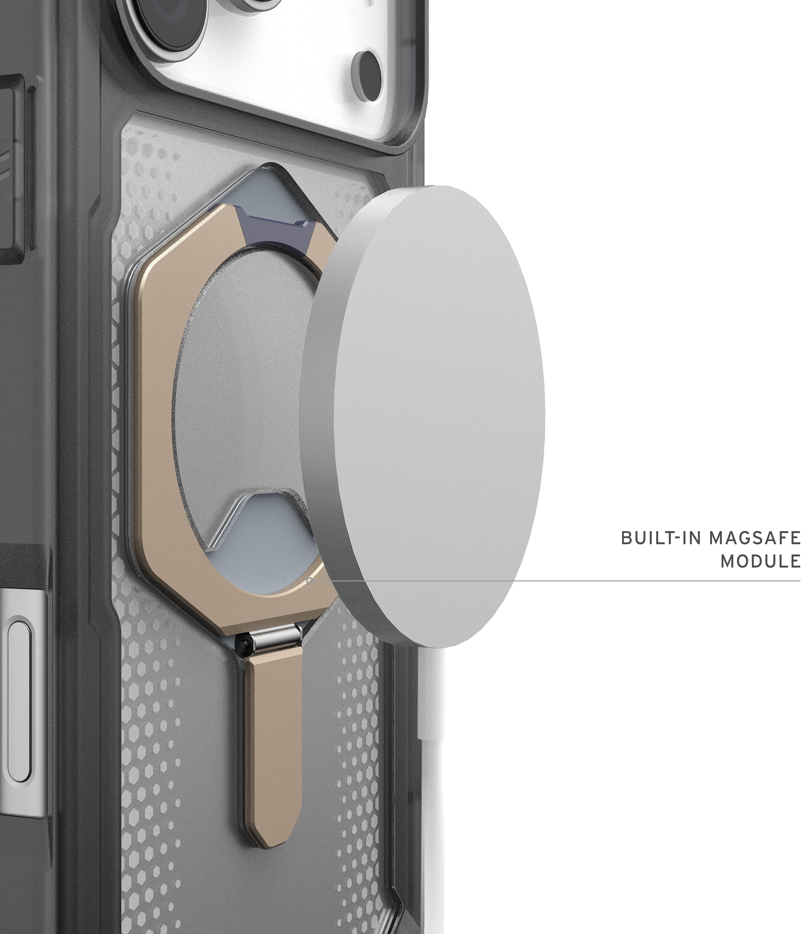 Чехол UAG для Apple iPhone 17 Pro Max, Plasma XTE MagSafe, Ash/Titanium (114528113136) фото 9