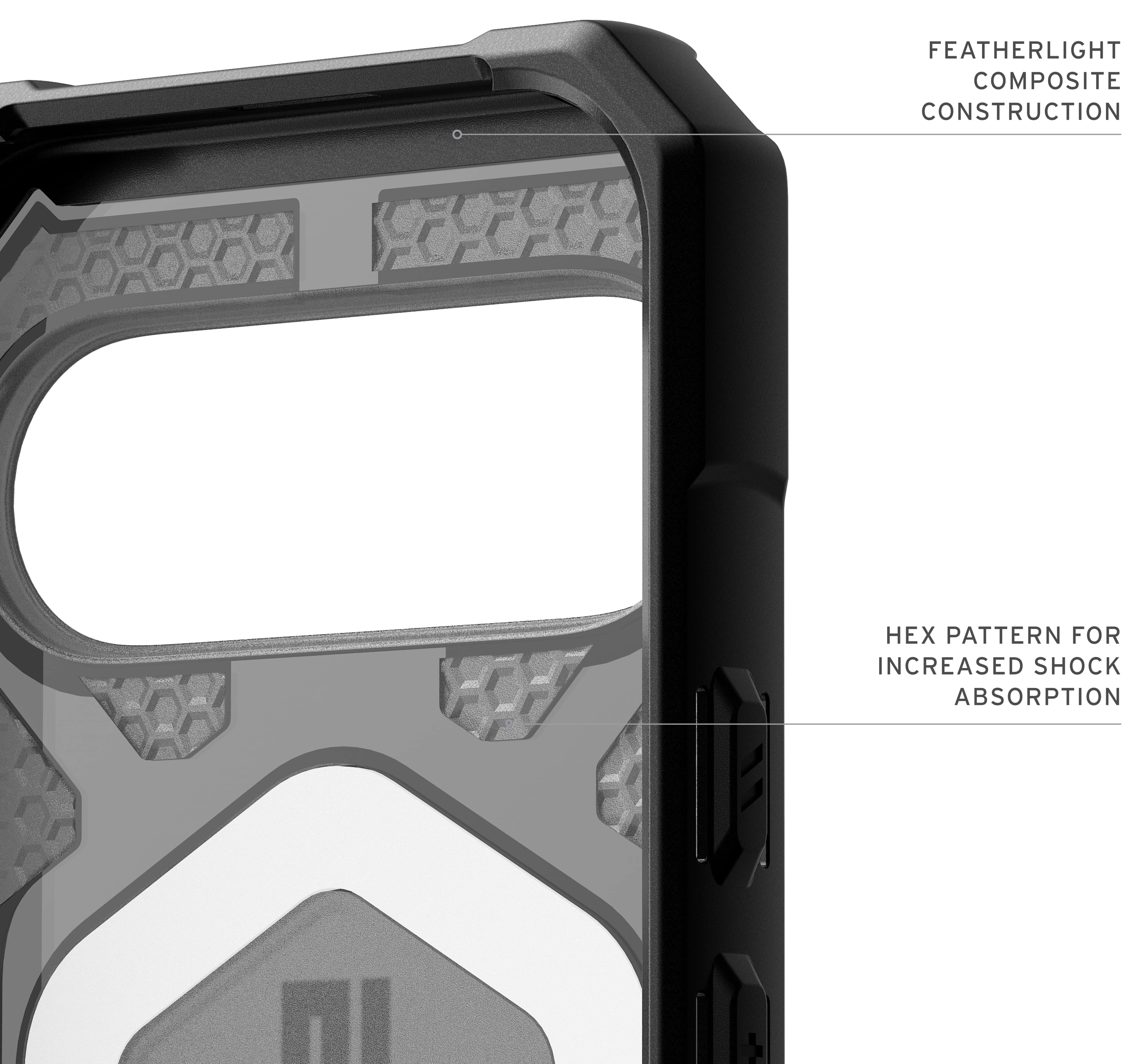 Чехол UAG для Google Pixel 10 Pro, Pathfinder Clear MagSafe, Ash (614469113140) фото 8