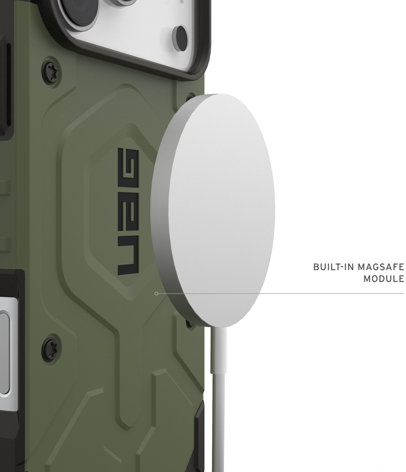Чохол UAG для Apple iPhone 17 Pro Max, Pathfinder MagSafe, Olive (114549117272)фото