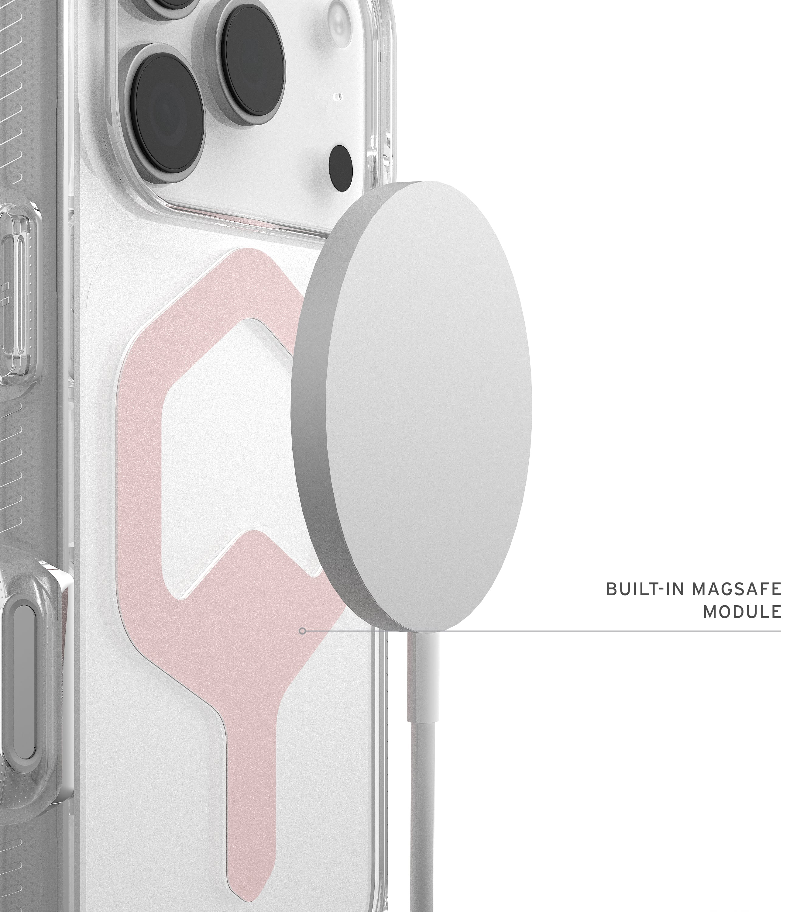 Чехол UAG для Apple iPhone 17 Pro, Plyo MagSafe, Ice/Rose Gold (114529114348) фото 7