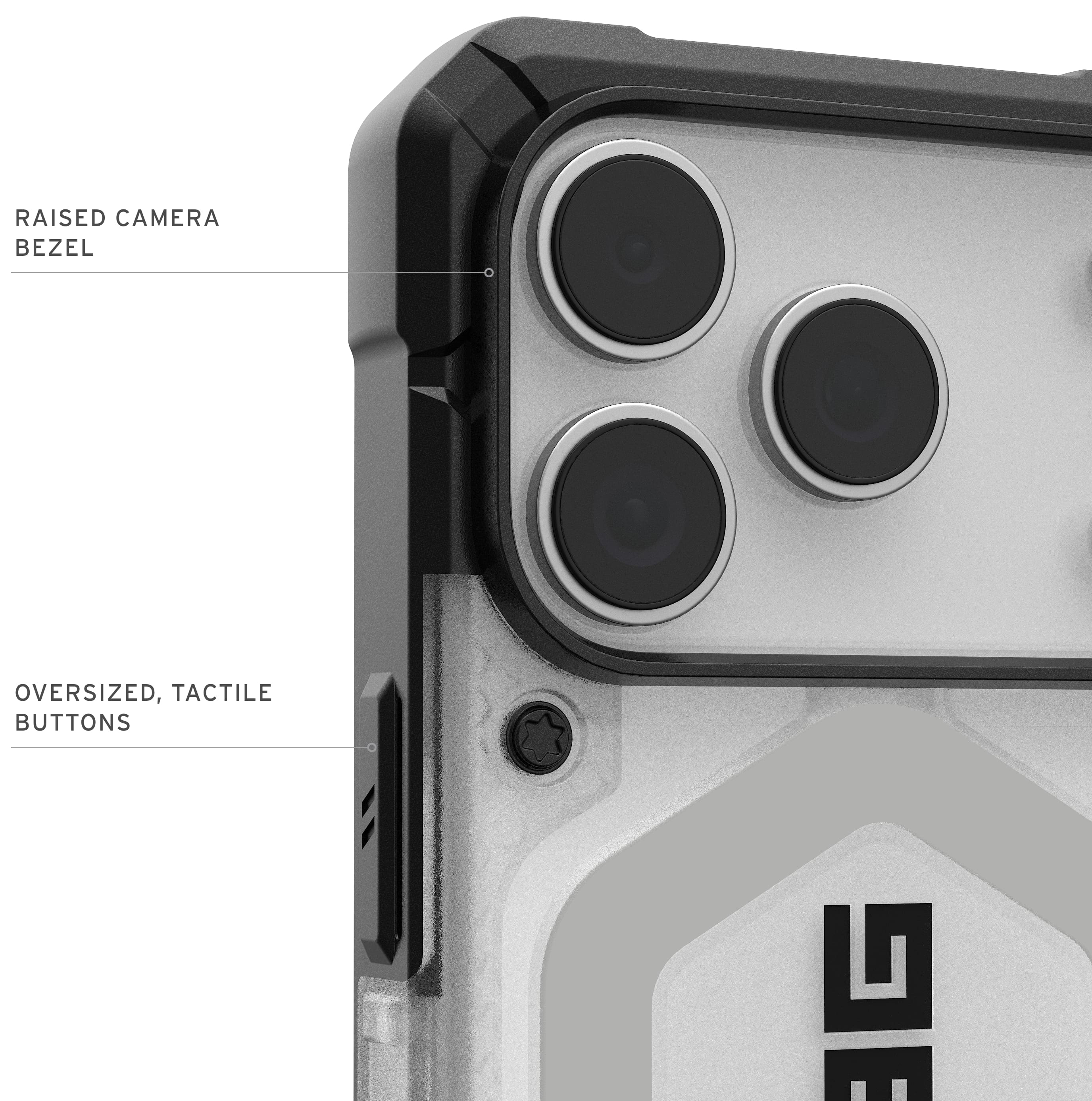 Чохол UAG для Apple iPhone 17 Pro, Pathfinder Clear MagSafe, Ice/Silver (114551114333)фото5