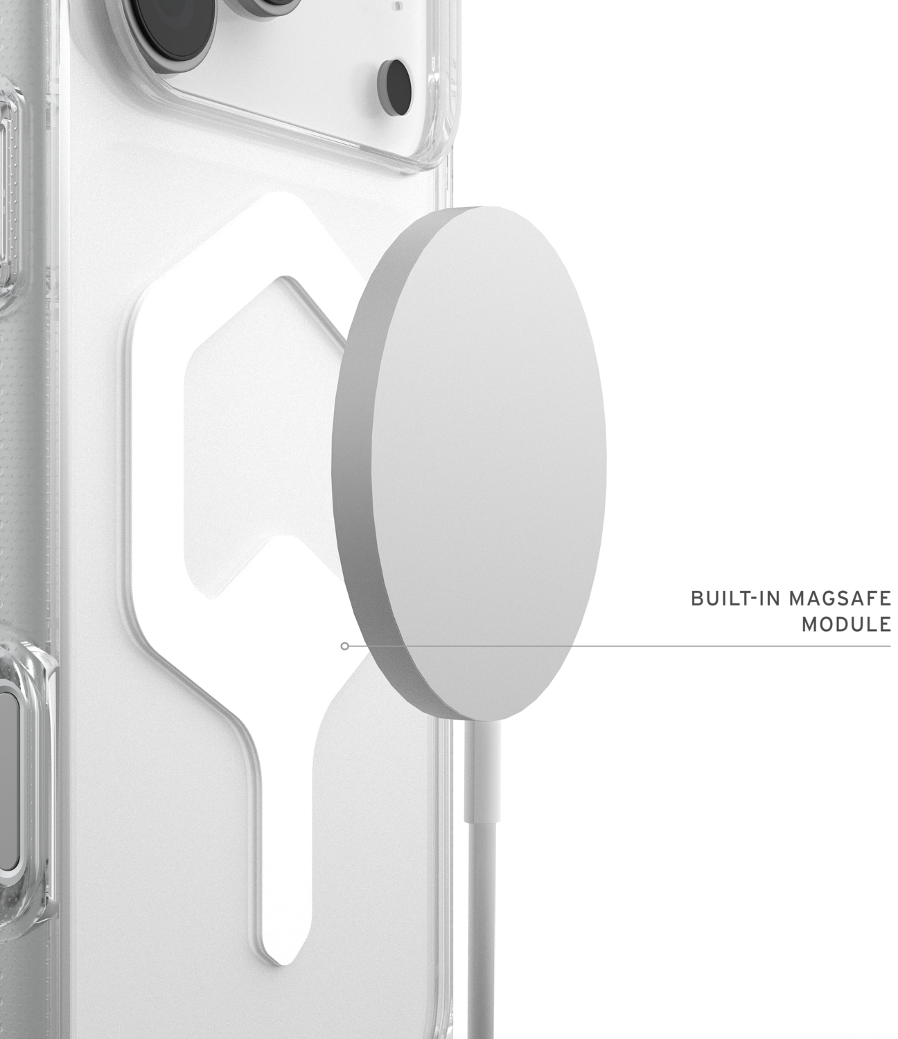 Чохол UAG для Apple iPhone 17 Pro Max, Plyo MagSafe, Ice/White (114530114341)фото