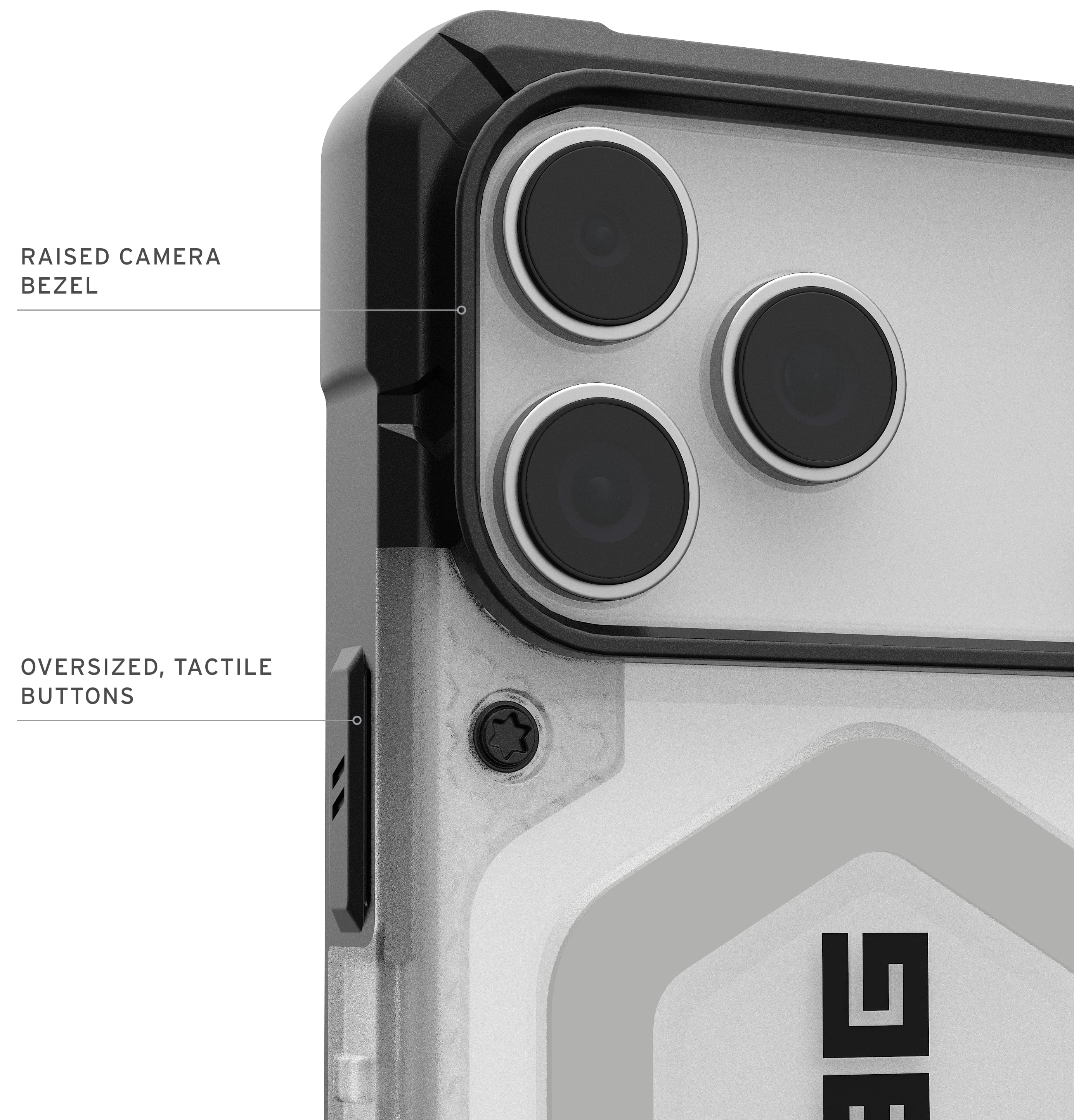 Чехол UAG для Apple iPhone 17 Pro Max, Pathfinder Clear MagSafe, Ice/Silver (114552114333) фото 5