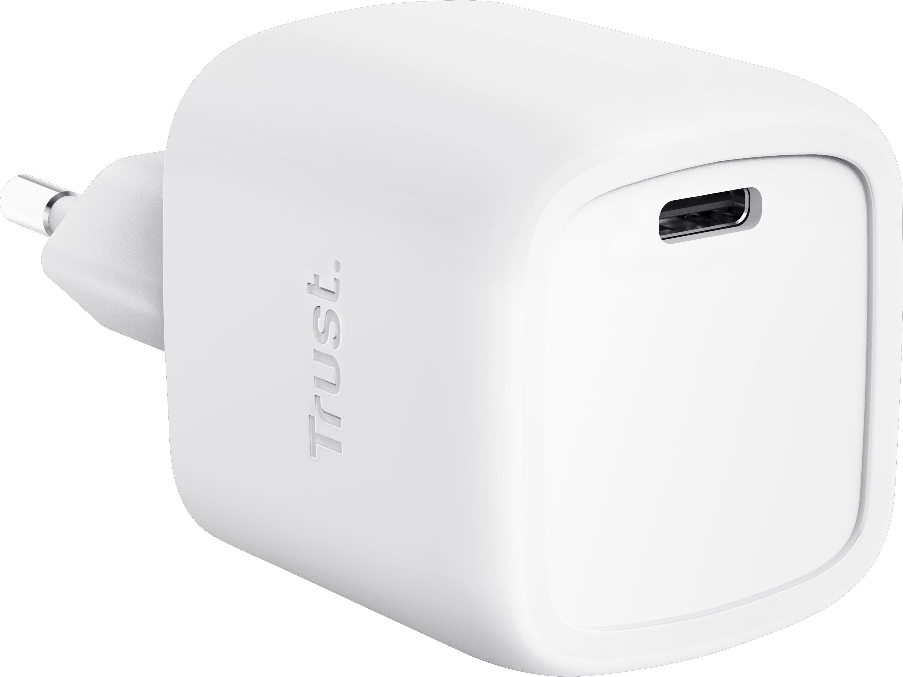 Зарядное устройство сетевое Trust Maxo 30Вт, GaN, USB-C, PD/PPS, White (25520_TRUST) фото 2