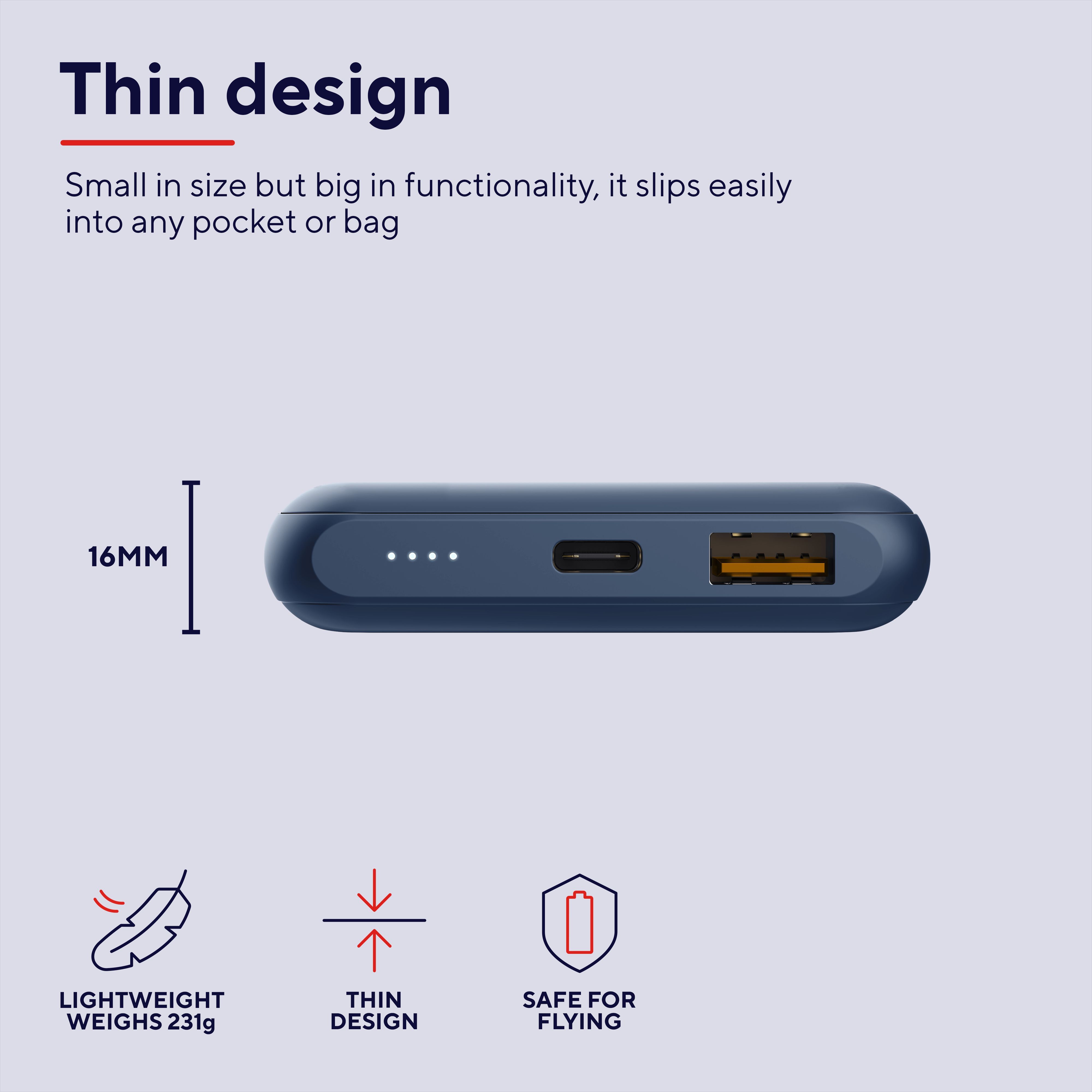 Портативное зарядное устройство Trust Redoh, 10000mAh 18W Blue (25032_TRUST) фото 11