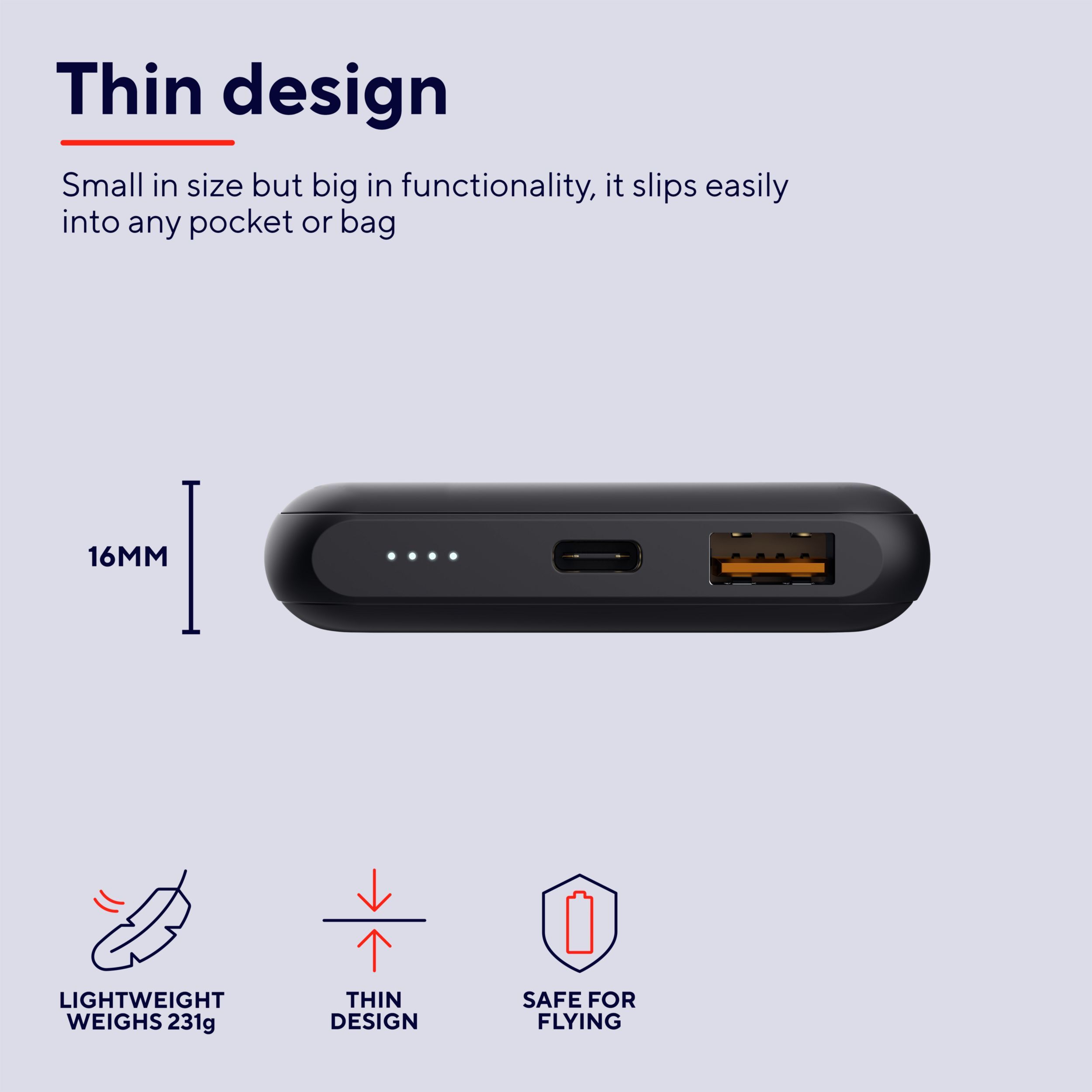 Портативное зарядное устройство Trust Redoh, 10000mAh 18W Black (24879_TRUST) фото 11