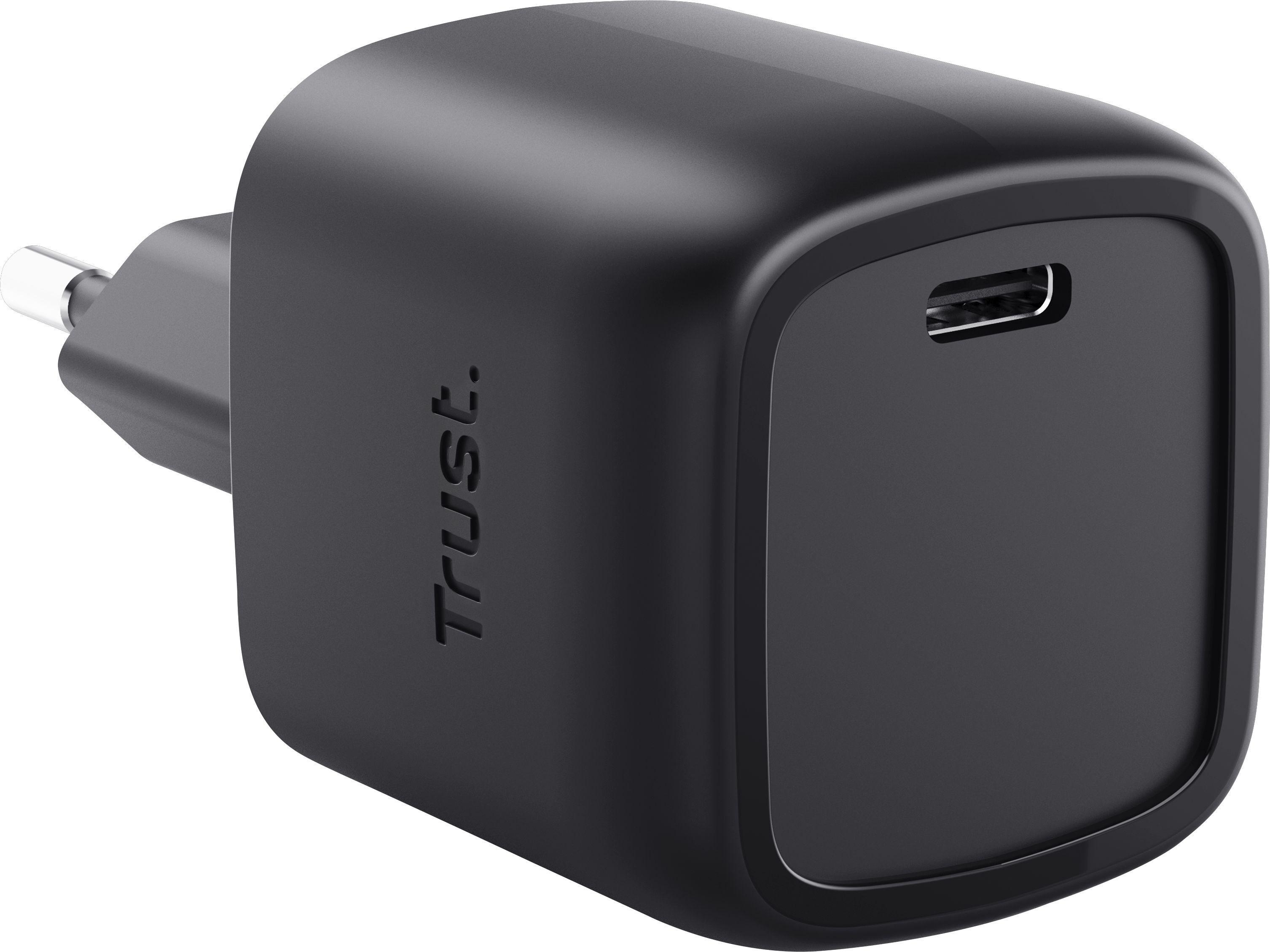 Зарядное устройство сетевое Trust Maxo 30Вт, GaN, USB-C, PD/PPS, Black (25519_TRUST) фото 2