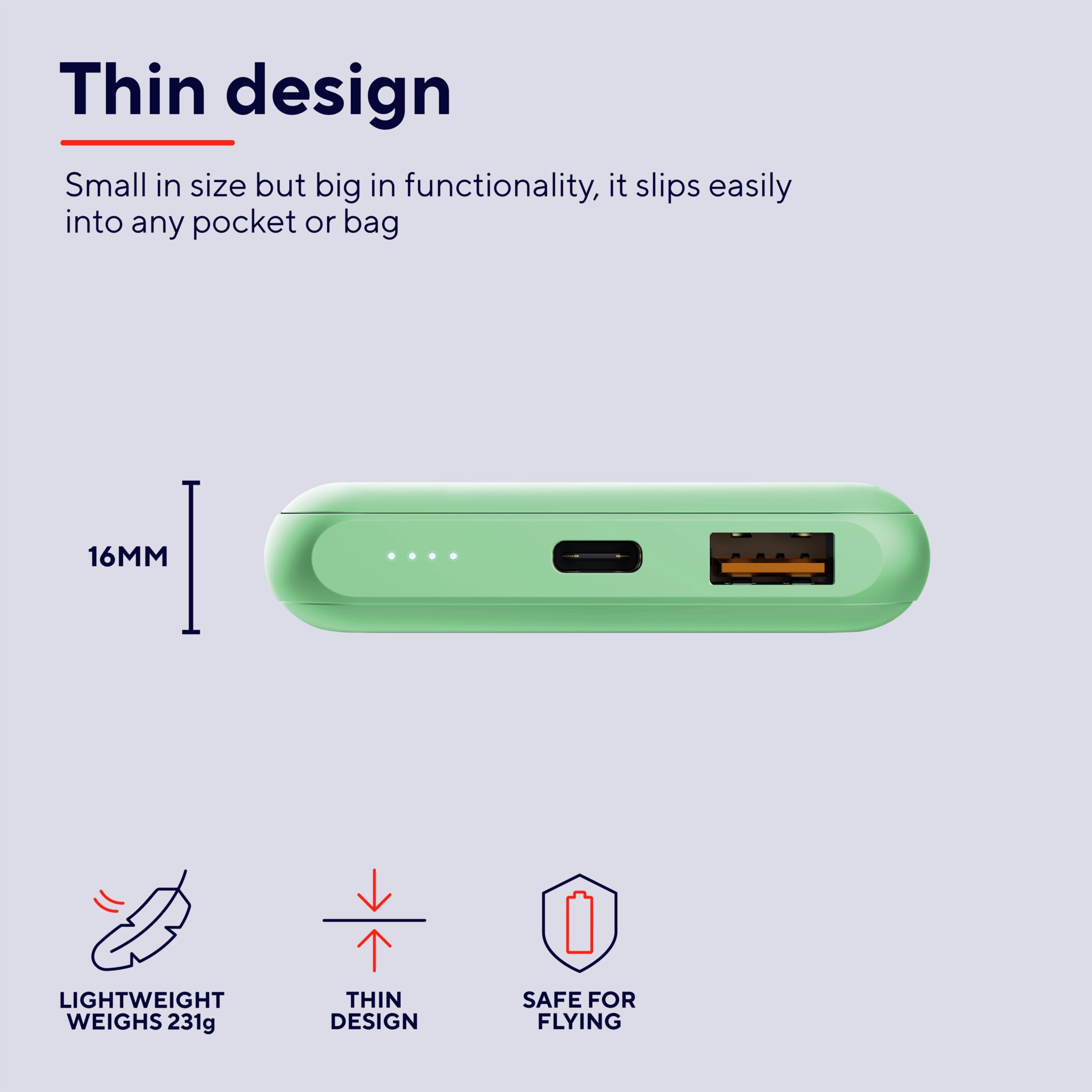 Портативное зарядное устройство Trust Redoh, 10000mAh 18W Green (25033_TRUST) фото 11